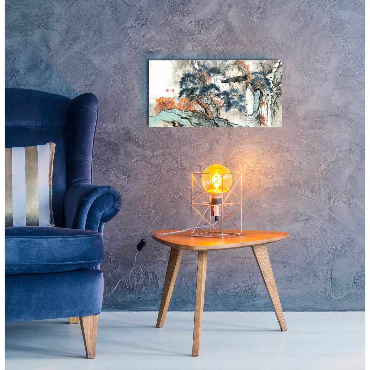 Epic Art 'Bird's Eye View' by River Han, Acrylic Glass Wall Art,24x12