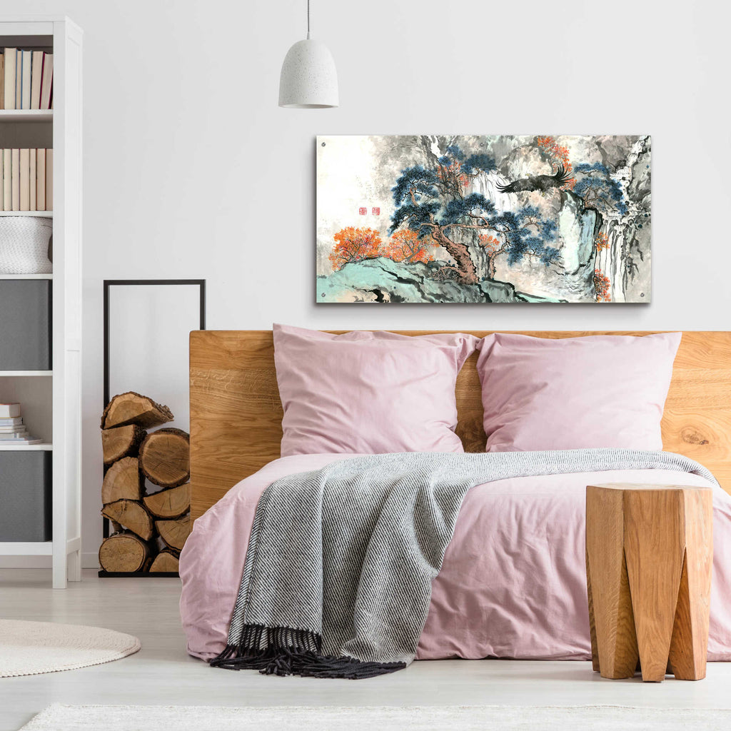 Epic Art 'Bird's Eye View' by River Han, Acrylic Glass Wall Art,48x24