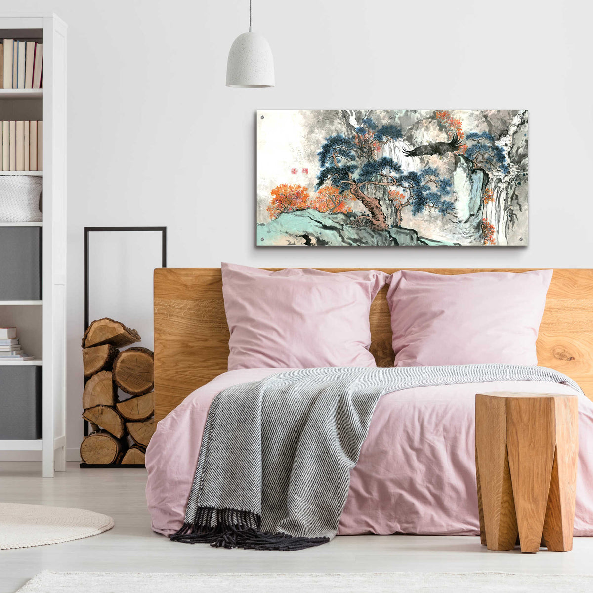 Epic Art 'Bird's Eye View' by River Han, Acrylic Glass Wall Art,48x24