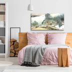 Epic Art 'A Stroll Along the Riverbank' by River Han, Acrylic Glass Wall Art,48x24