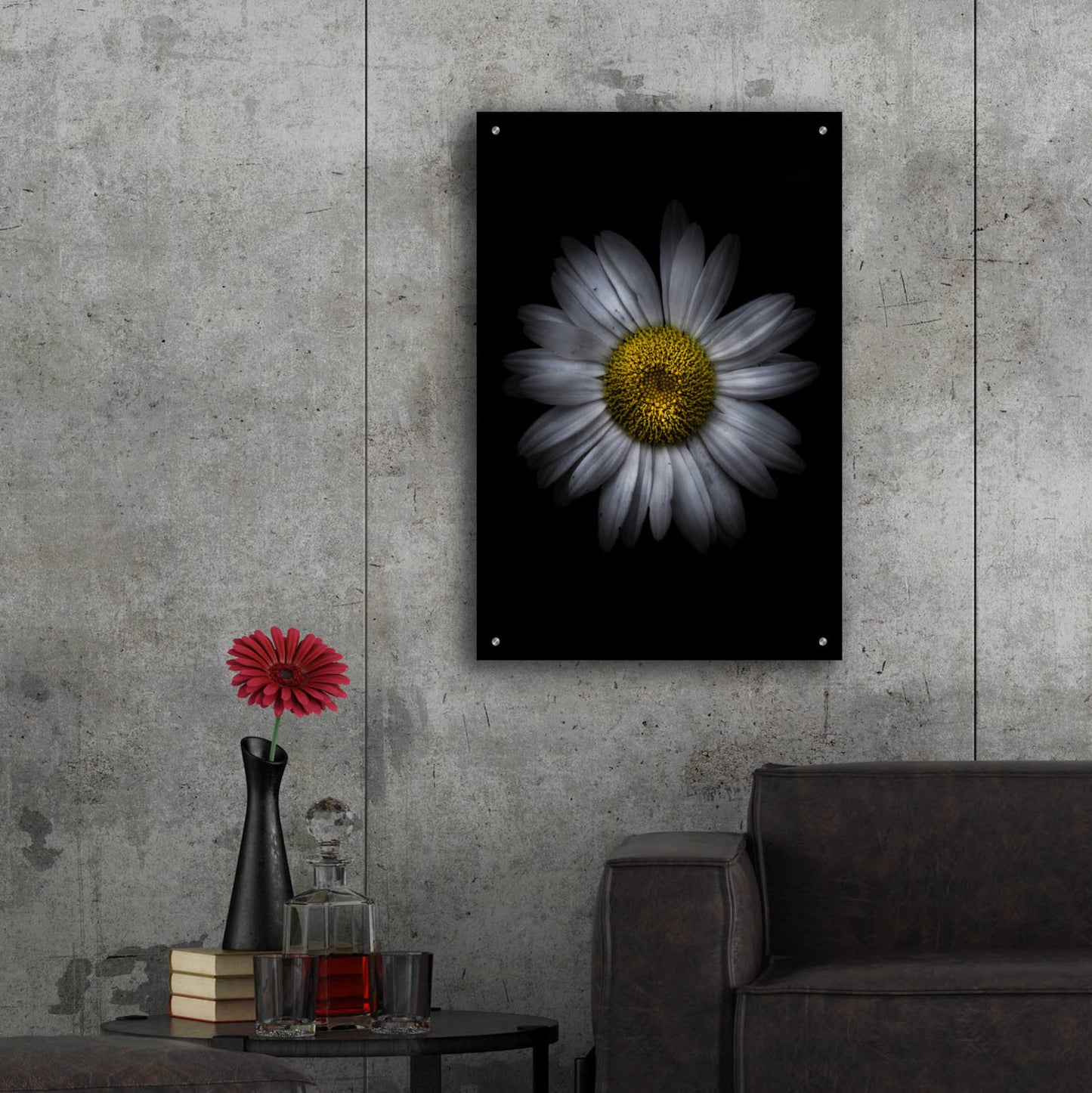 Epic Art 'Backyard Flowers 13 Color Version' by Brian Carson, Acrylic Glass Wall Art,24x36