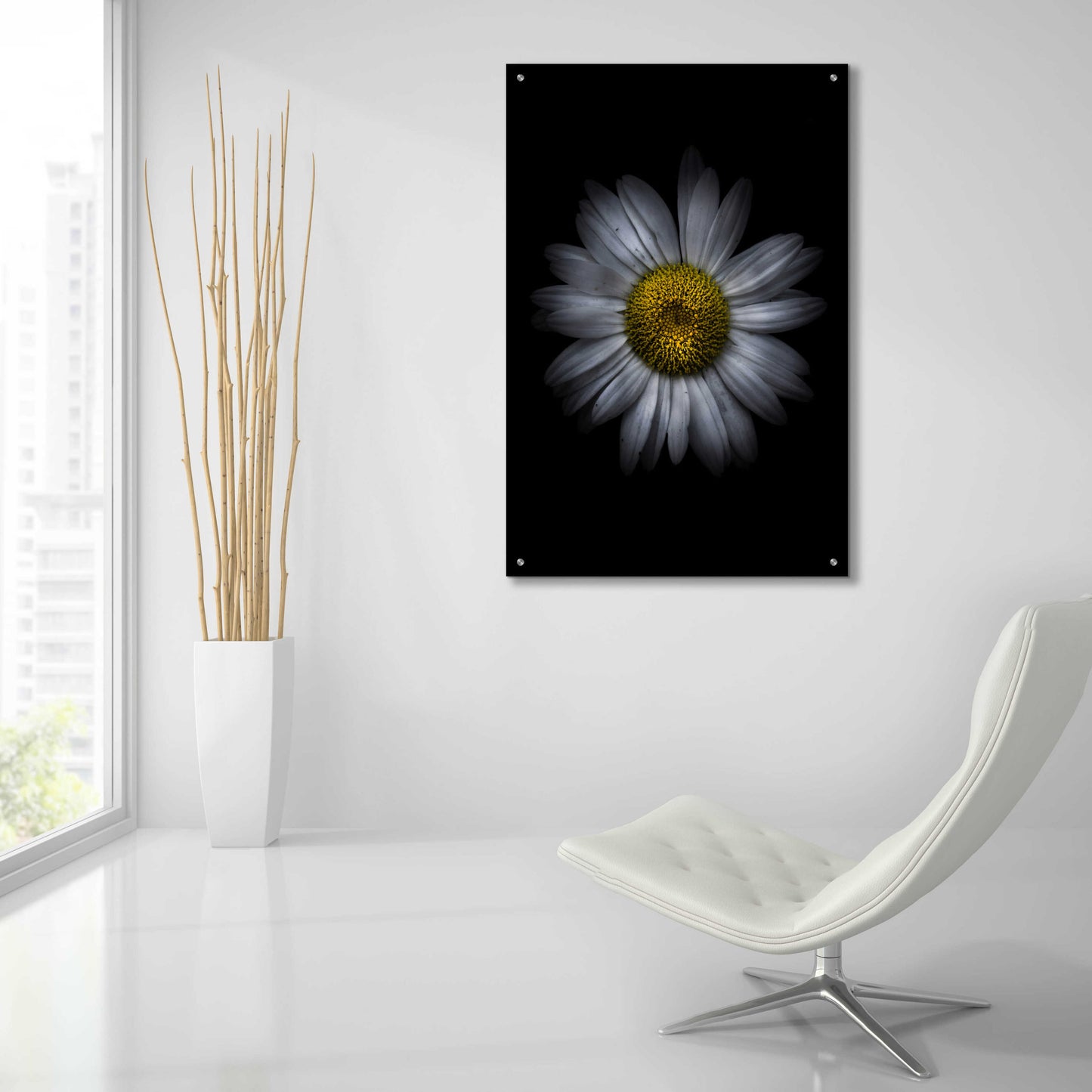 Epic Art 'Backyard Flowers 13 Color Version' by Brian Carson, Acrylic Glass Wall Art,24x36