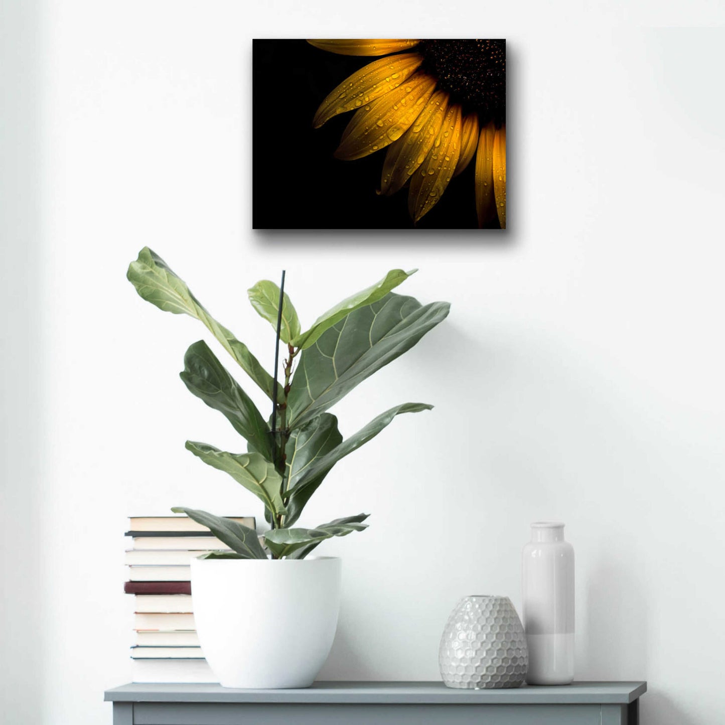 Epic Art 'Backyard Flowers 28 Sunflower' by Brian Carson, Acrylic Glass Wall Art,16x12