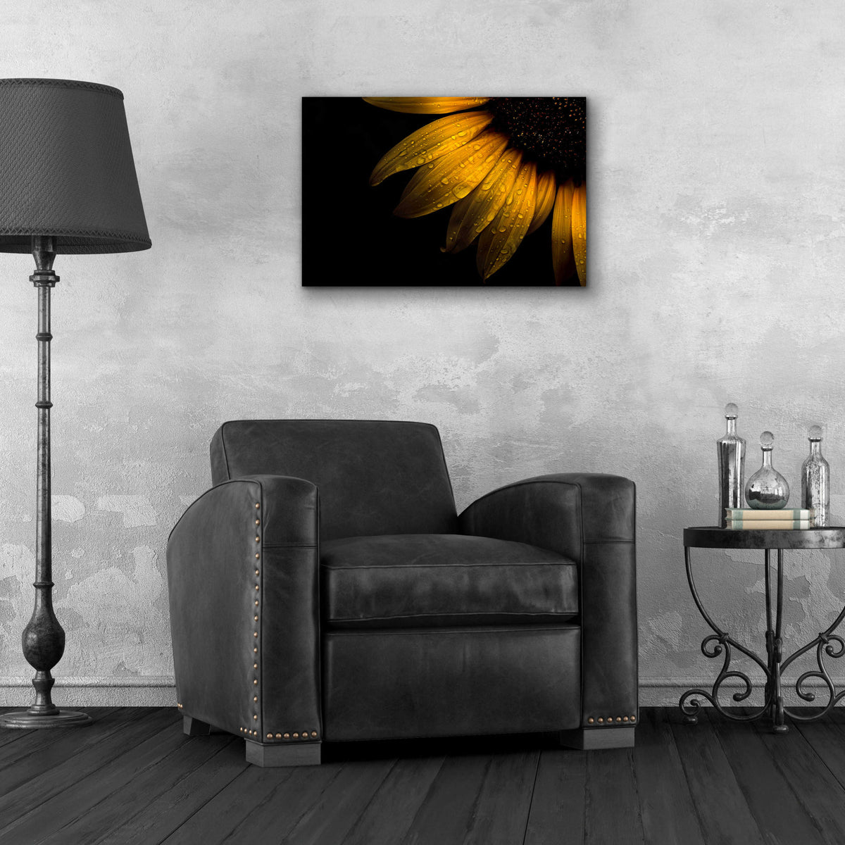 Epic Art 'Backyard Flowers 28 Sunflower' by Brian Carson, Acrylic Glass Wall Art,24x16