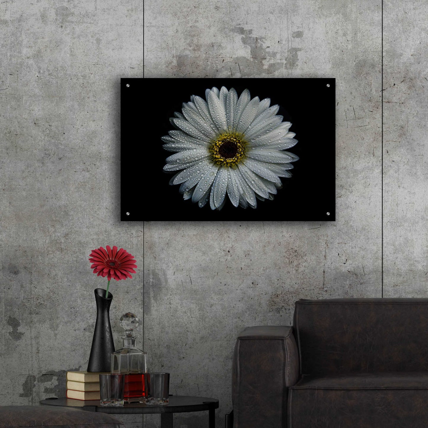 Epic Art 'Backyard Flowers 71 Color Version' by Brian Carson, Acrylic Glass Wall Art,36x24