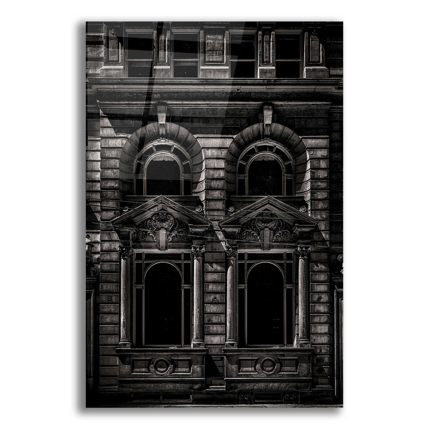 Epic Art 'Birkbeck Building No 2' by Brian Carson, Acrylic Glass Wall Art,16x24