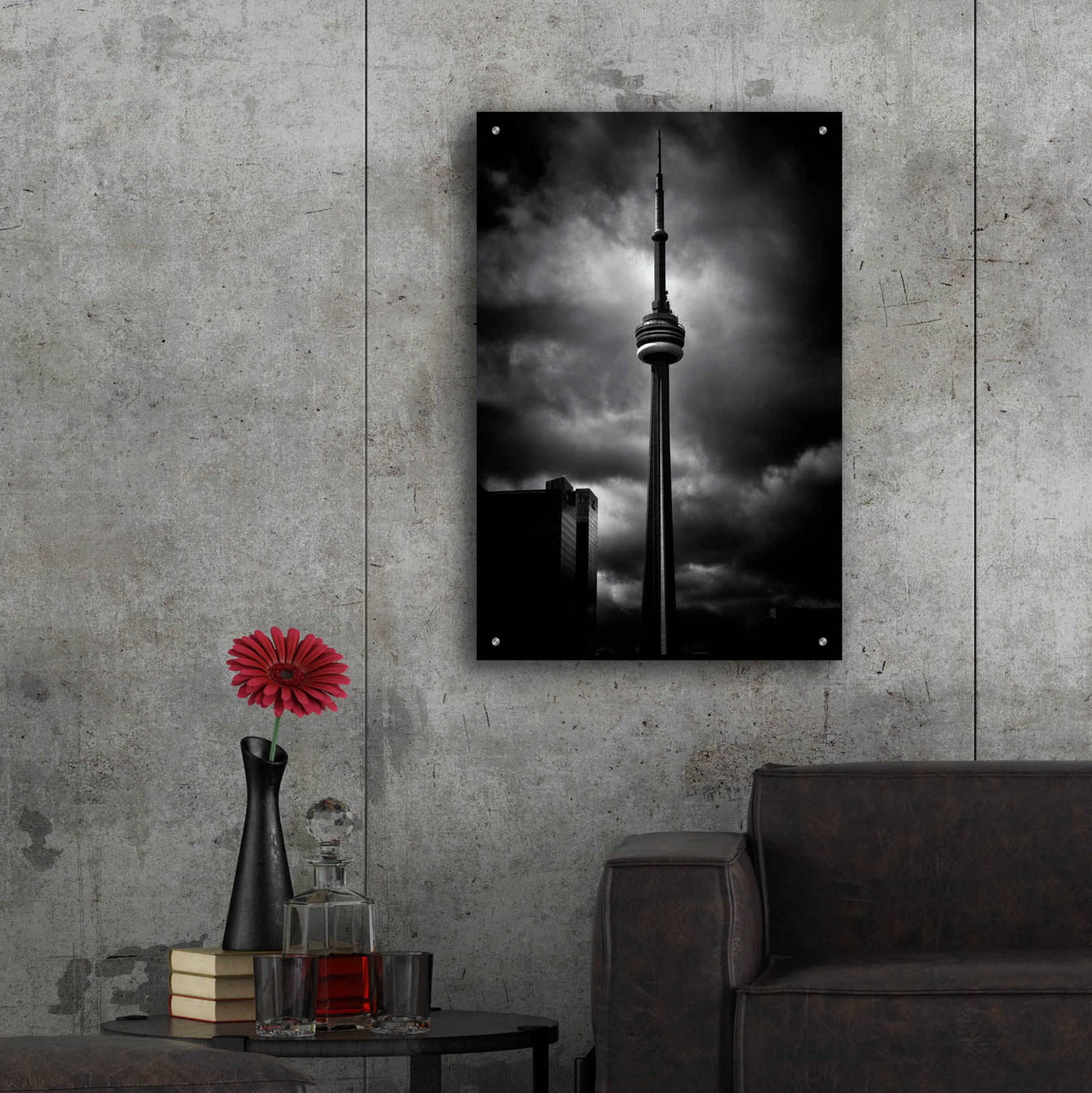 Epic Art 'CN Tower Toronto Canada No 6' by Brian Carson, Acrylic Glass Wall Art,24x36