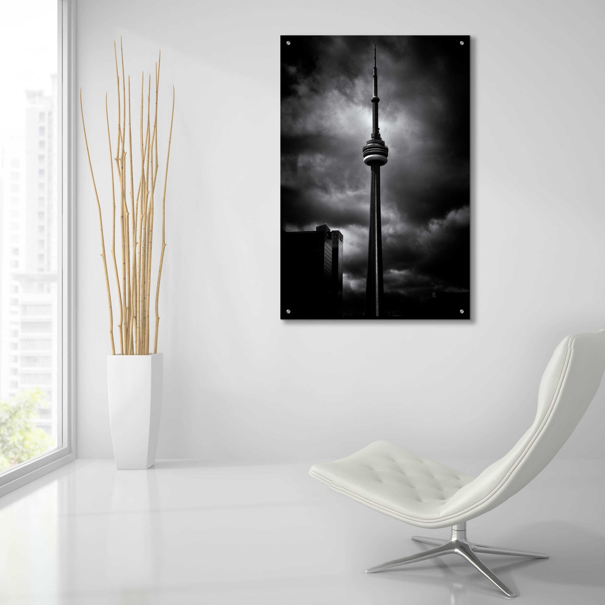 Epic Art 'CN Tower Toronto Canada No 6' by Brian Carson, Acrylic Glass Wall Art,24x36