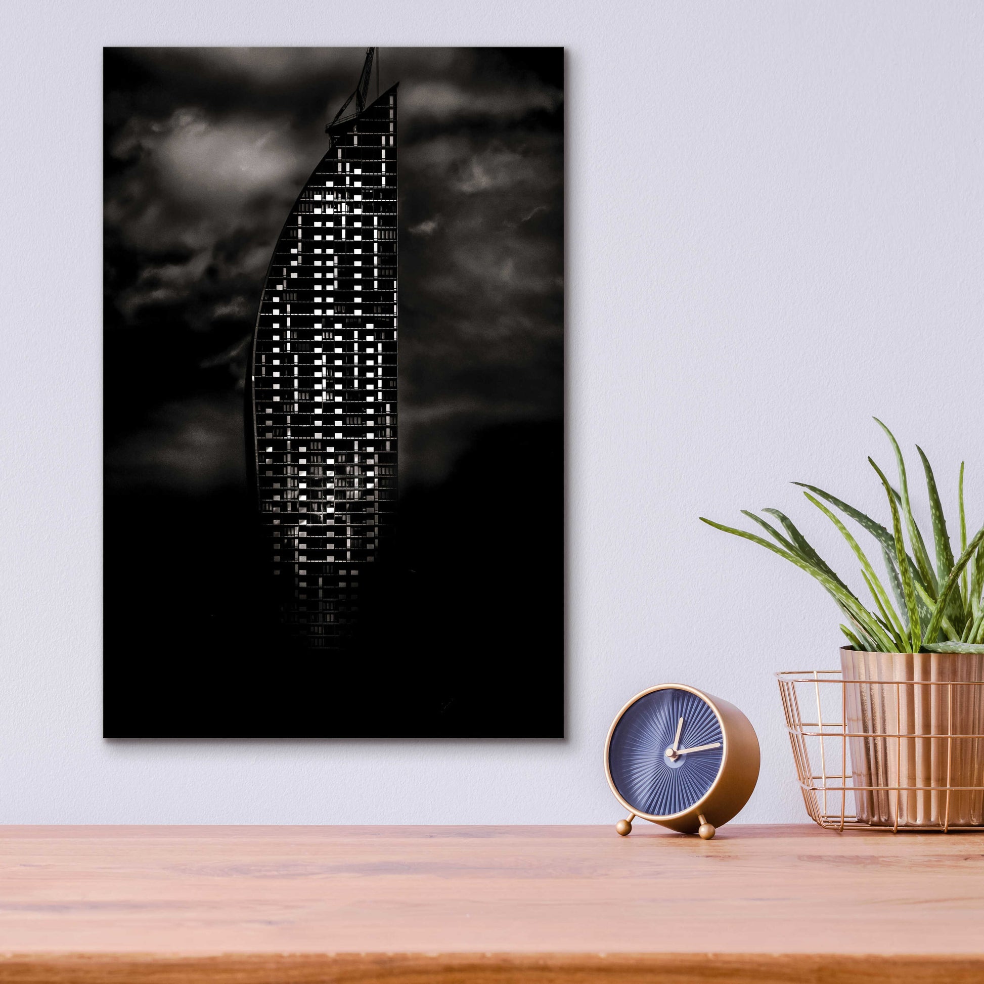 Epic Art 'L Tower No 3' by Brian Carson, Acrylic Glass Wall Art,12x16