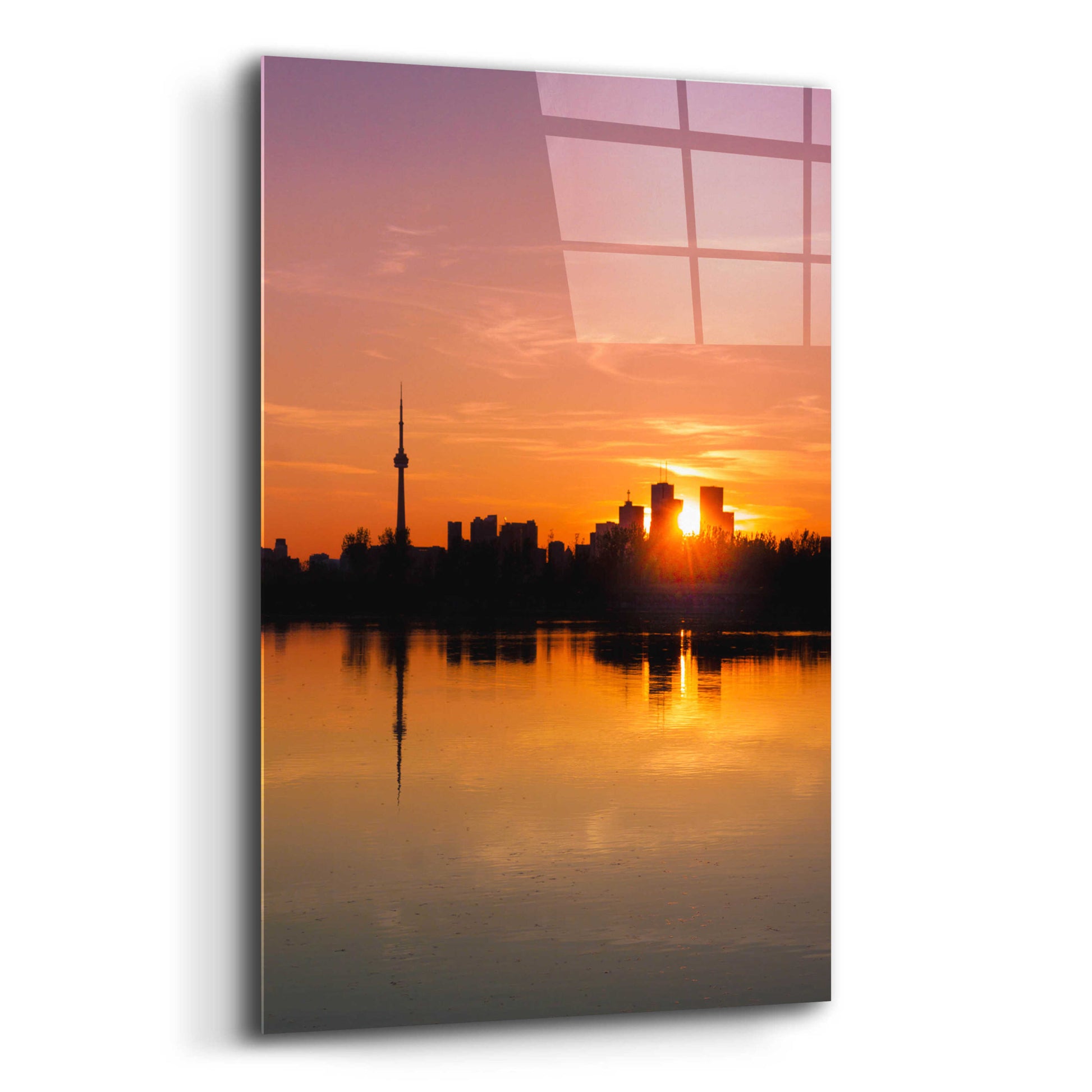 Epic Art 'Leslie Street Spit Toronto Canada Sunset' by Brian Carson, Acrylic Glass Wall Art,12x16