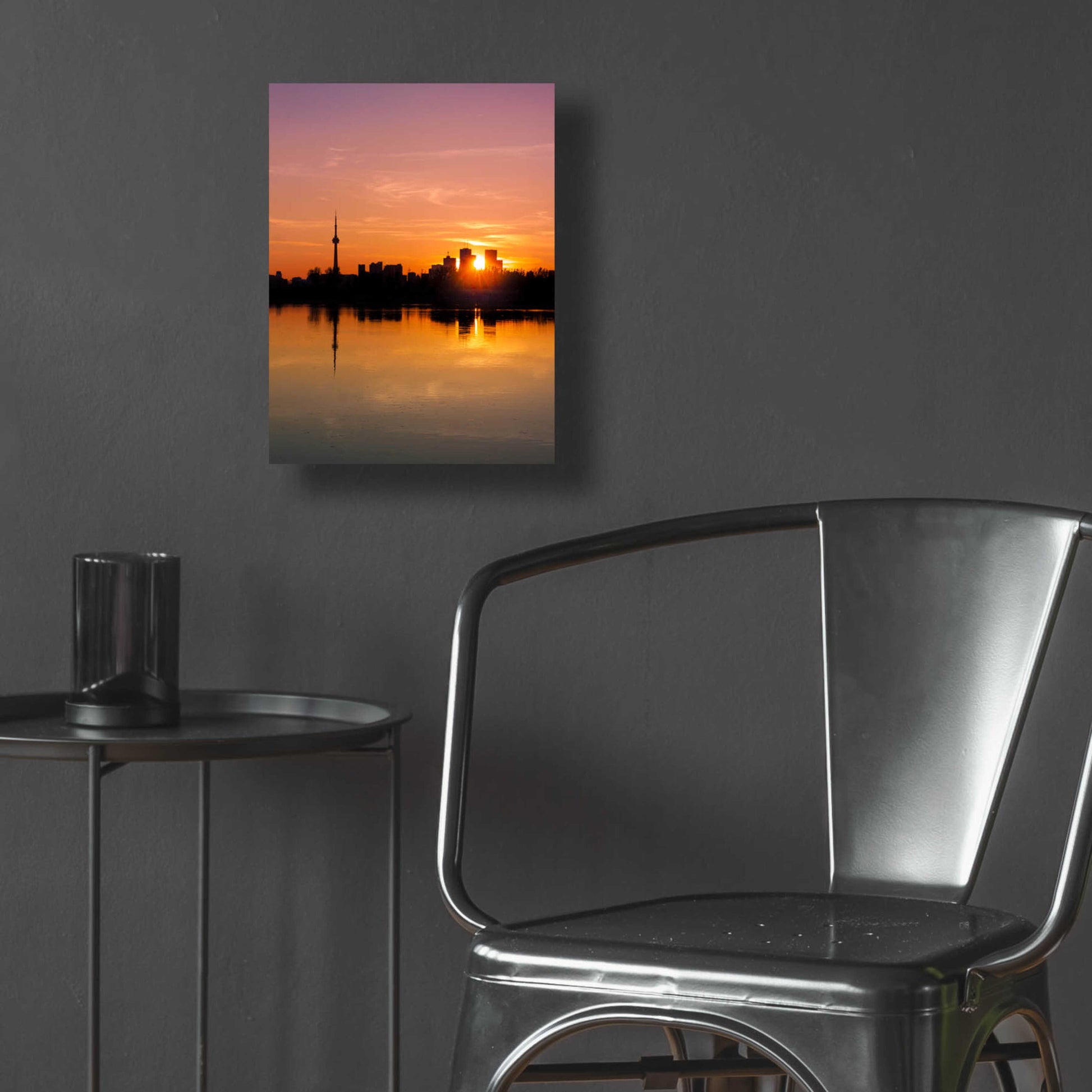 Epic Art 'Leslie Street Spit Toronto Canada Sunset' by Brian Carson, Acrylic Glass Wall Art,12x16