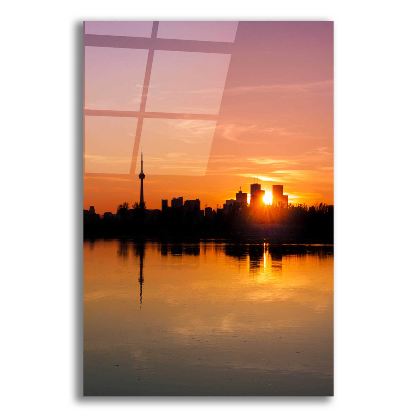 Epic Art 'Leslie Street Spit Toronto Canada Sunset' by Brian Carson, Acrylic Glass Wall Art,12x16