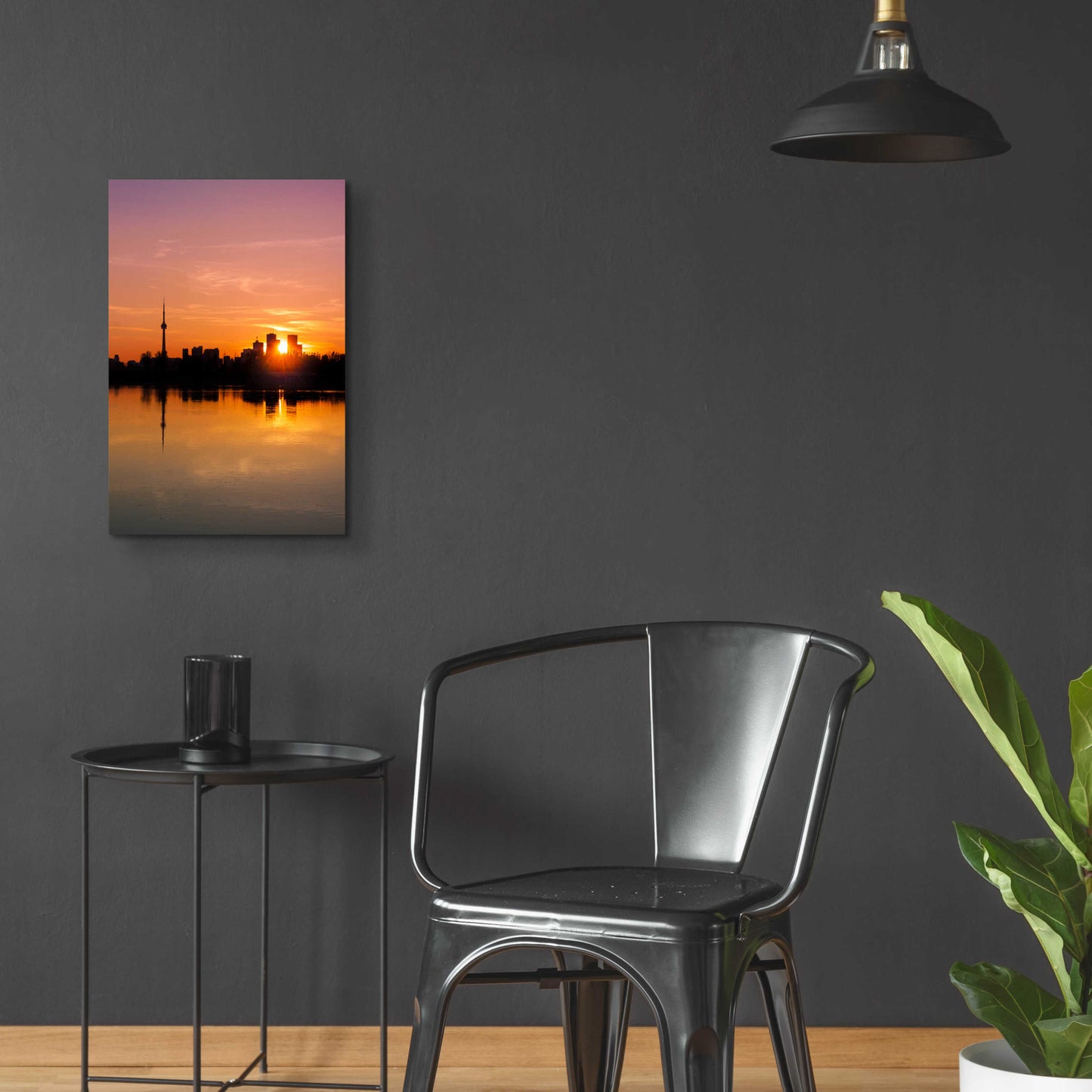 Epic Art 'Leslie Street Spit Toronto Canada Sunset' by Brian Carson, Acrylic Glass Wall Art,16x24