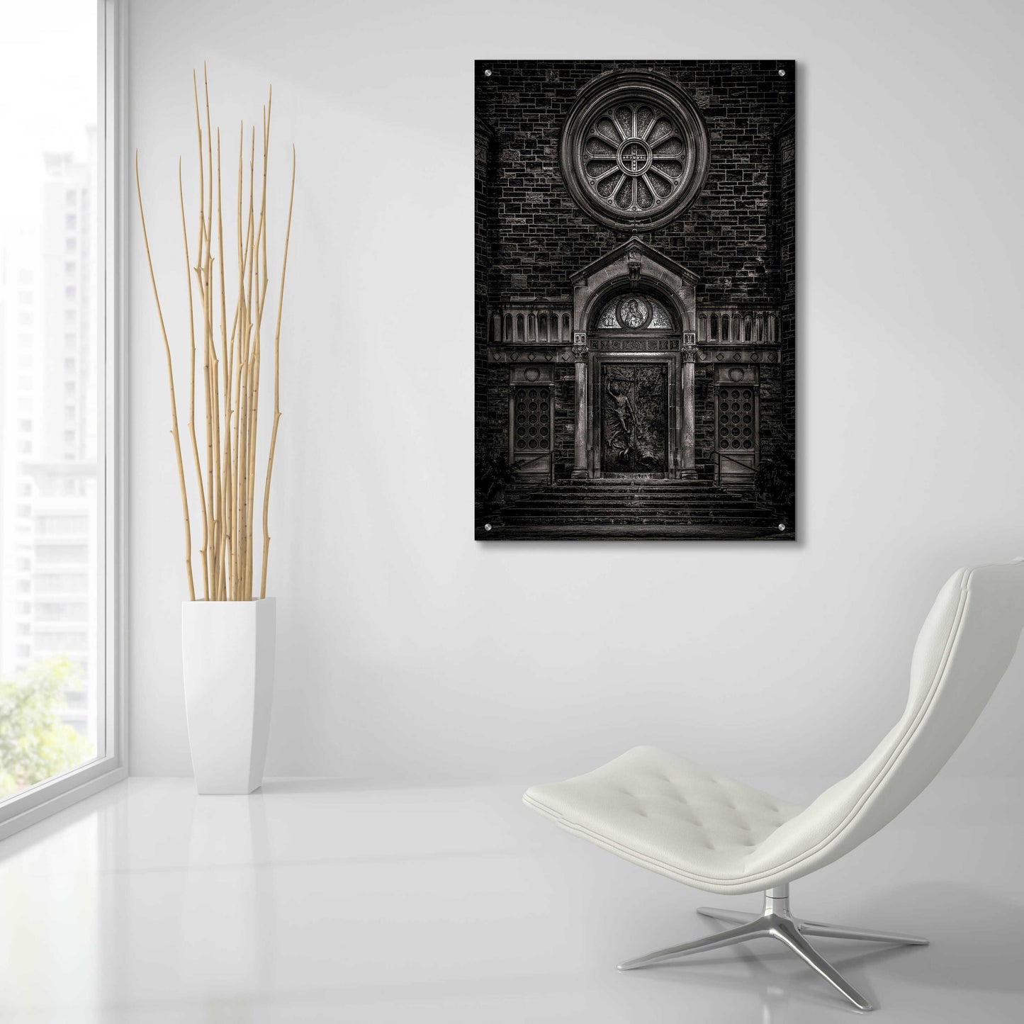 Epic Art 'Our Lady of Sorrows' by Brian Carson, Acrylic Glass Wall Art,24x36