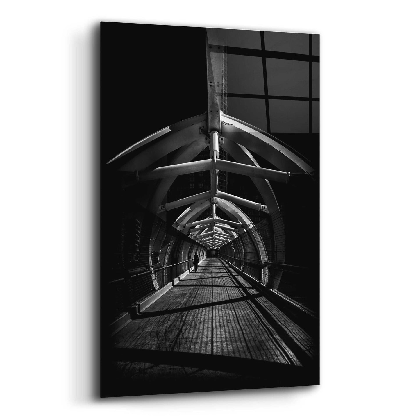 Epic Art 'Puente de Luz Pedestrian Bridge No 1' by Brian Carson, Acrylic Glass Wall Art,16x24