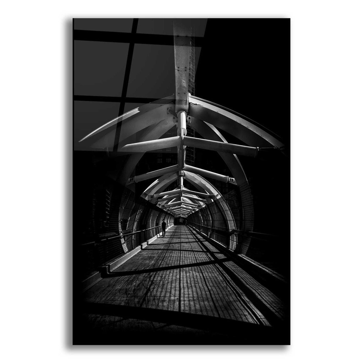 Epic Art 'Puente de Luz Pedestrian Bridge No 1' by Brian Carson, Acrylic Glass Wall Art,16x24