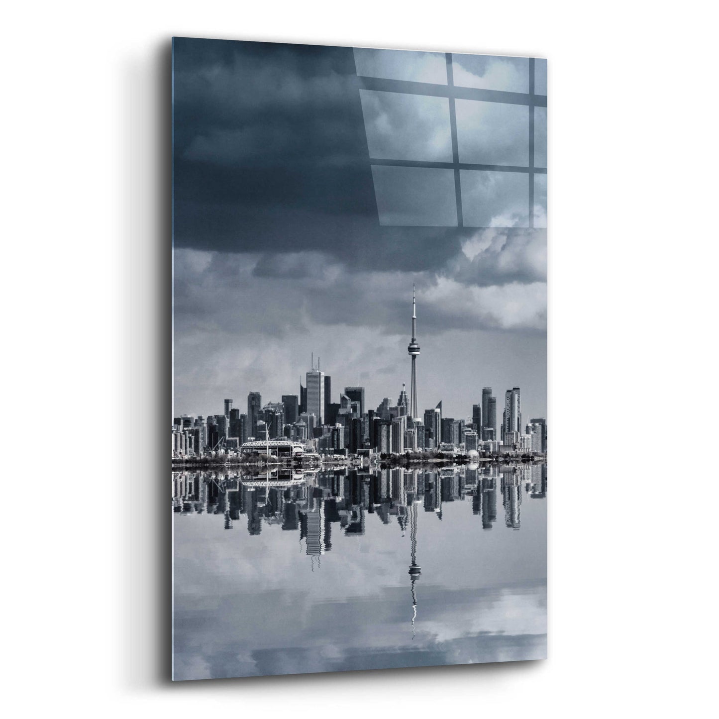 Epic Art 'Toronto Skyline From Colonel Samuel Smith Park Reflection No 1' by Brian Carson, Acrylic Glass Wall Art,16x24