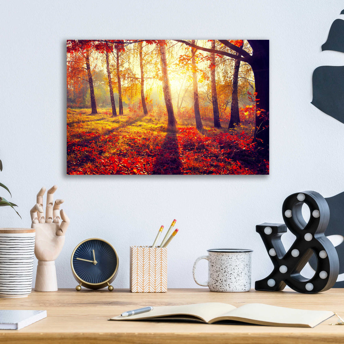 Epic Art 'Golden Afternoon,' Acrylic Glass Wall Art,16x12