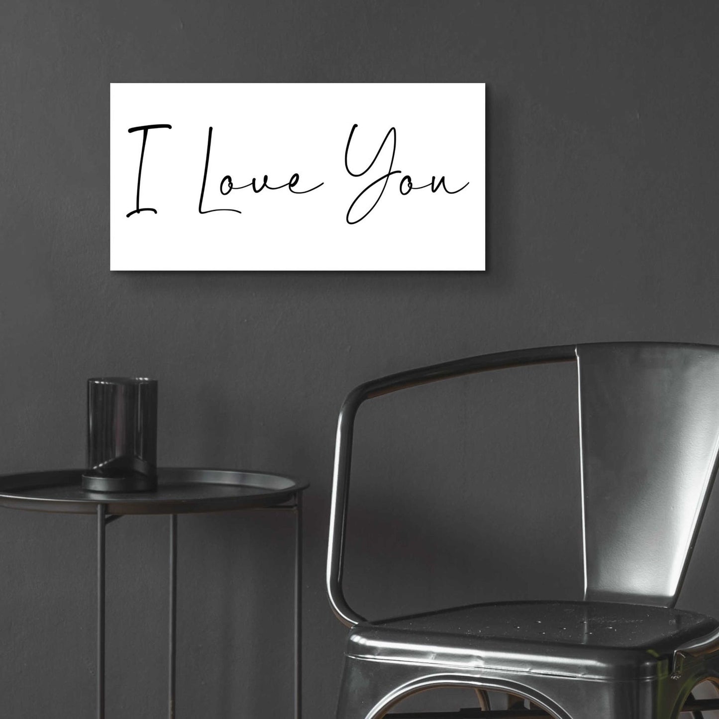 Epic Art 'I Love You' by Epic Portfolio, Acrylic Glass Wall Art,24x12