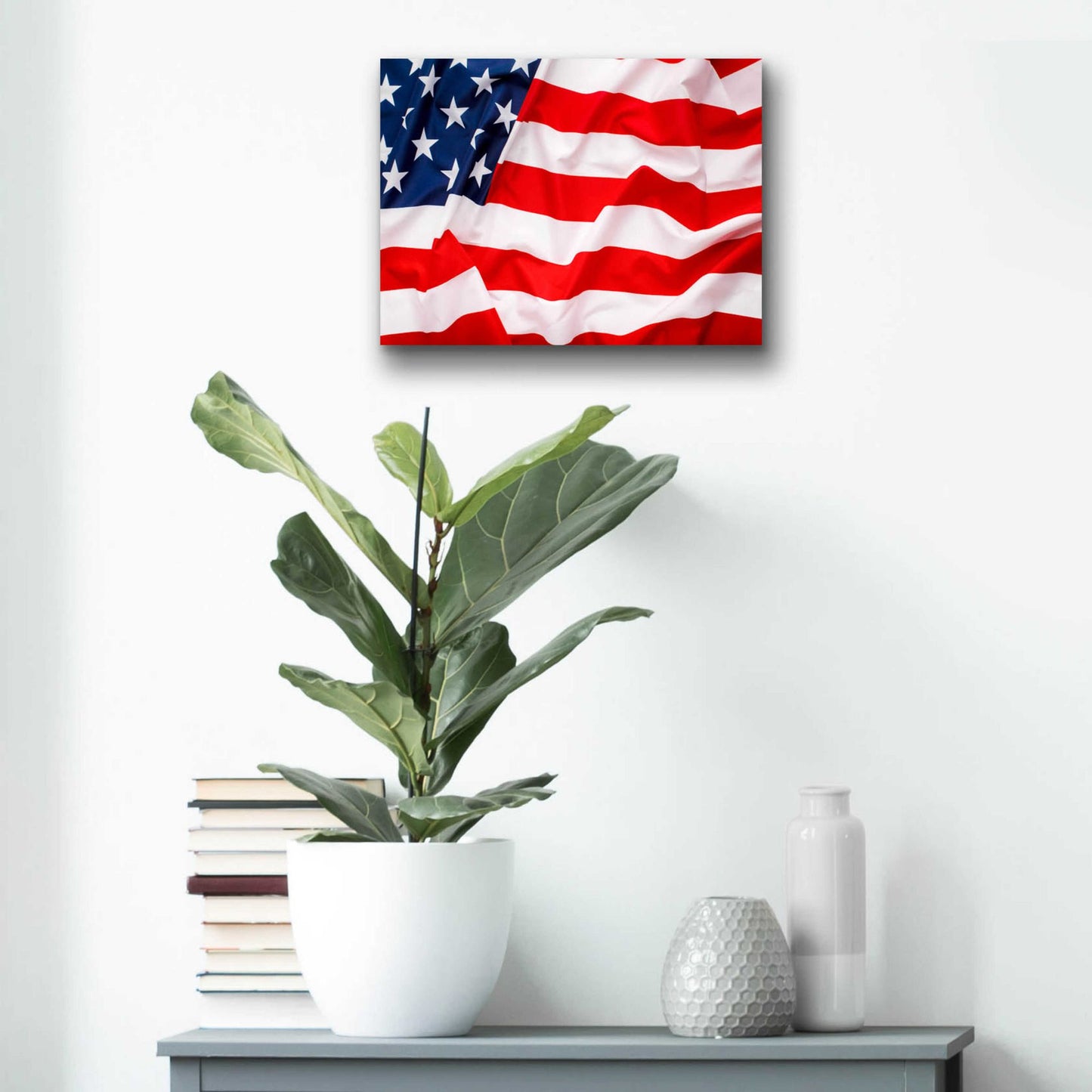 Epic Art 'Flag of the United States of America' by Epic Portfolio, Acrylic Glass Wall Art,16x12