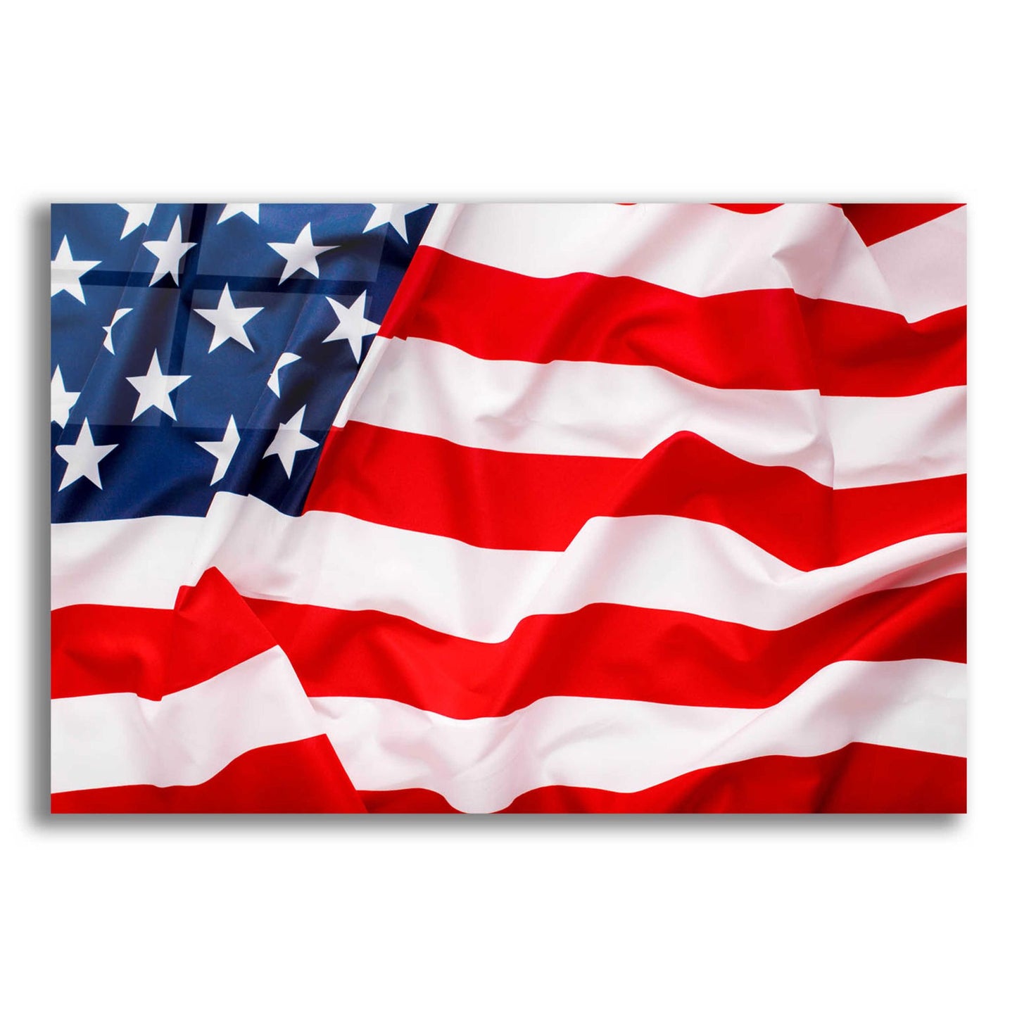 Epic Art 'Flag of the United States of America' by Epic Portfolio, Acrylic Glass Wall Art,16x12