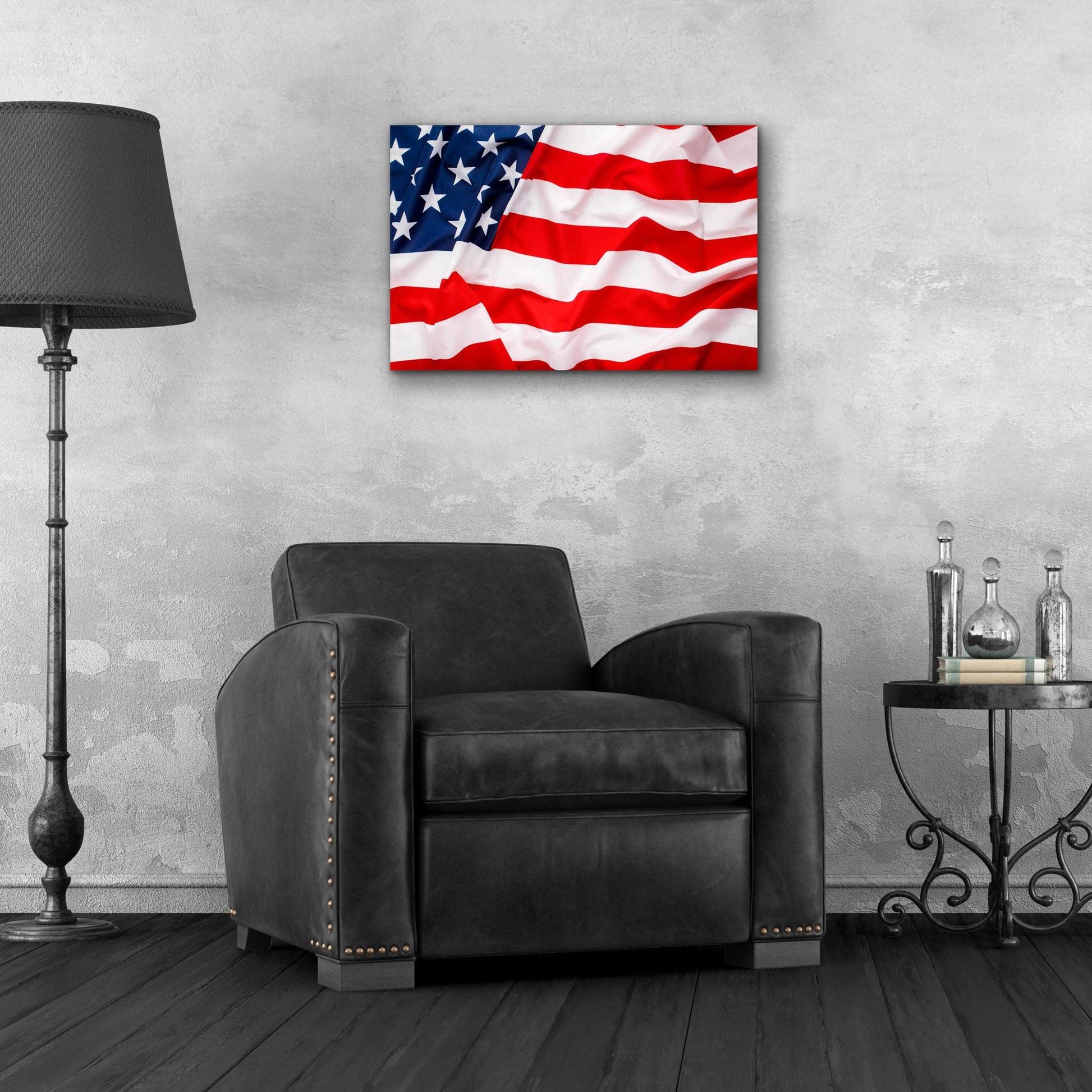 Epic Art 'Flag of the United States of America' by Epic Portfolio, Acrylic Glass Wall Art,24x16