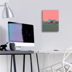 Epic Art 'Low Poly Mountain 6' by GeoMania, Acrylic Glass Wall Art,12x16