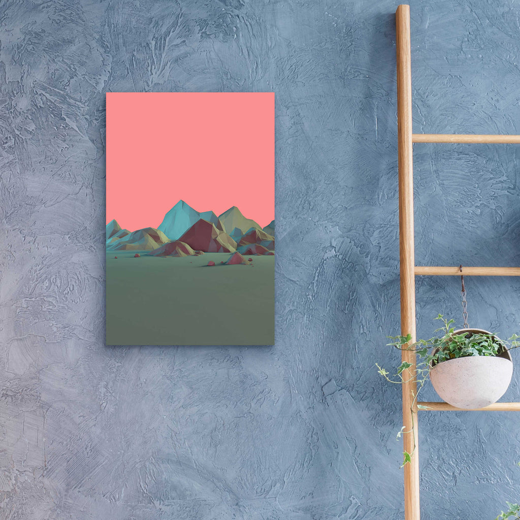 Epic Art 'Low Poly Mountain 6' by GeoMania, Acrylic Glass Wall Art,16x24