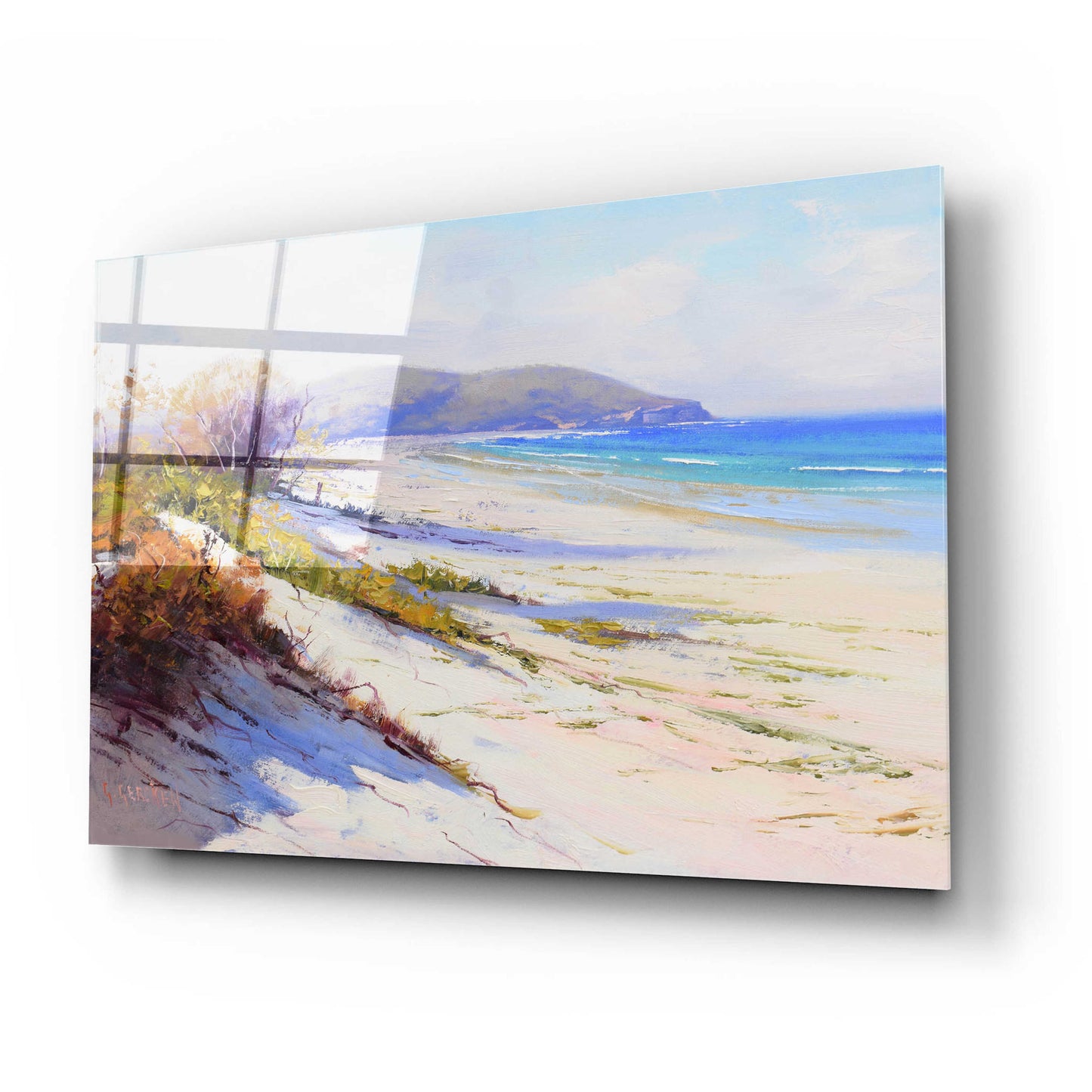 Epic Art 'Port Stephans Beach Sands' by Graham Gercken, Acrylic Glass Wall Art,24x16