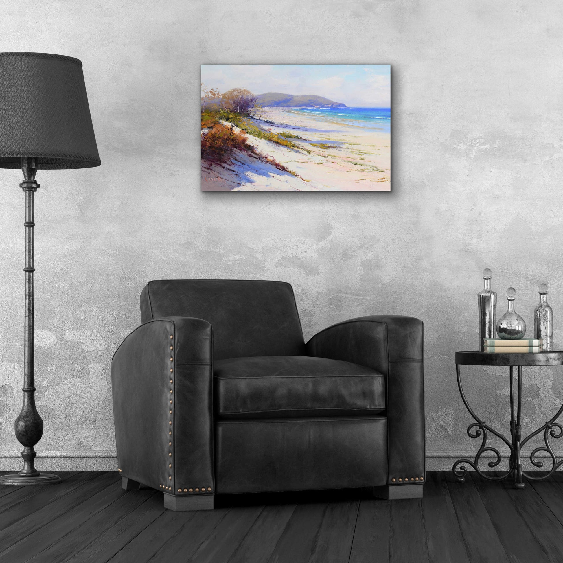 Epic Art 'Port Stephans Beach Sands' by Graham Gercken, Acrylic Glass Wall Art,24x16