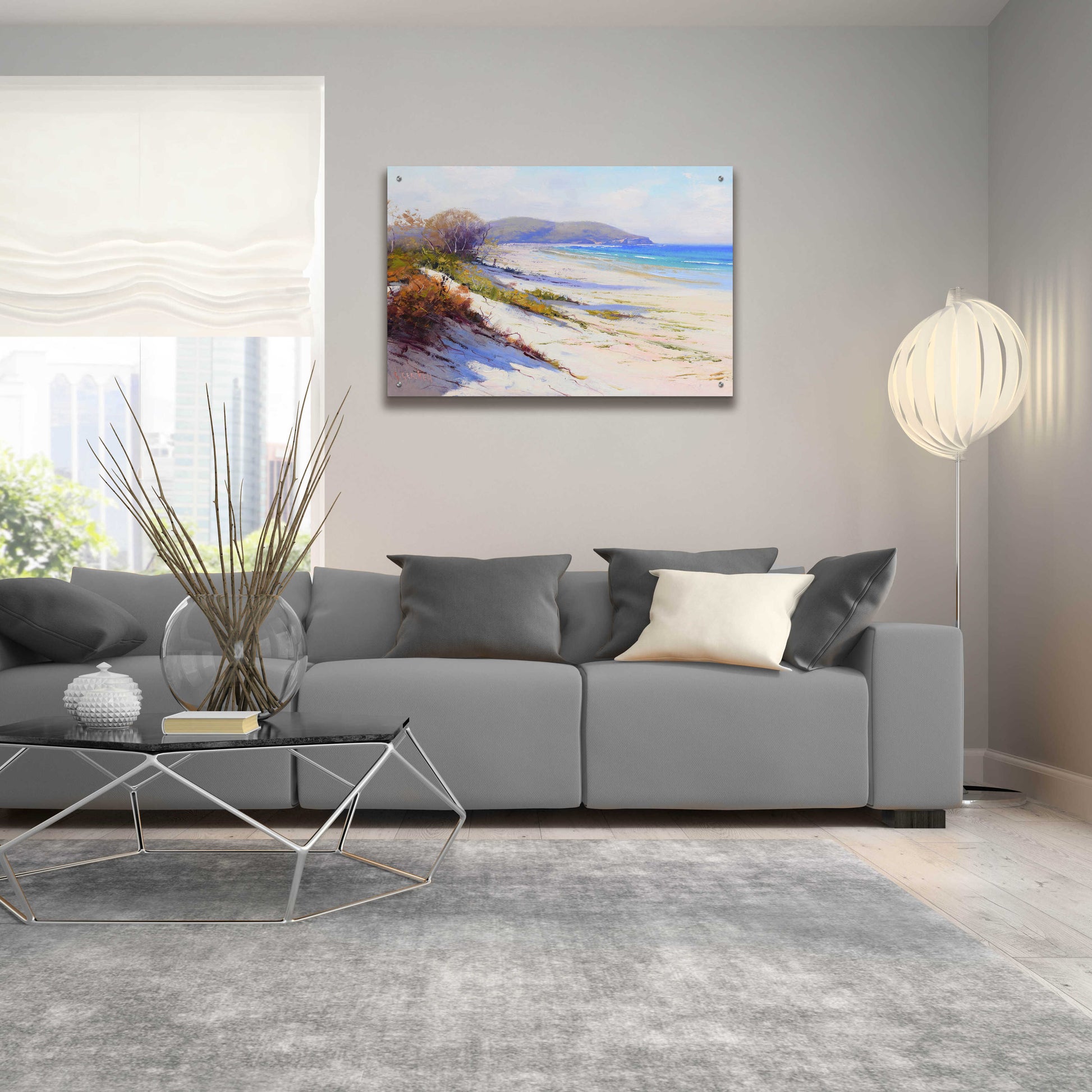 Epic Art 'Port Stephans Beach Sands' by Graham Gercken, Acrylic Glass Wall Art,36x24