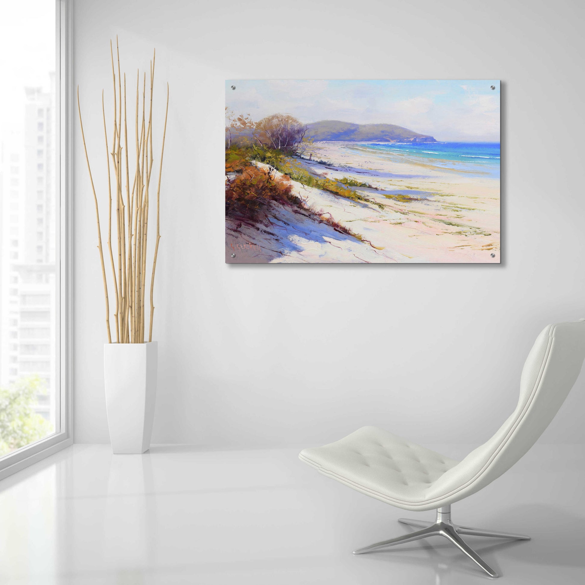 Epic Art 'Port Stephans Beach Sands' by Graham Gercken, Acrylic Glass Wall Art,36x24