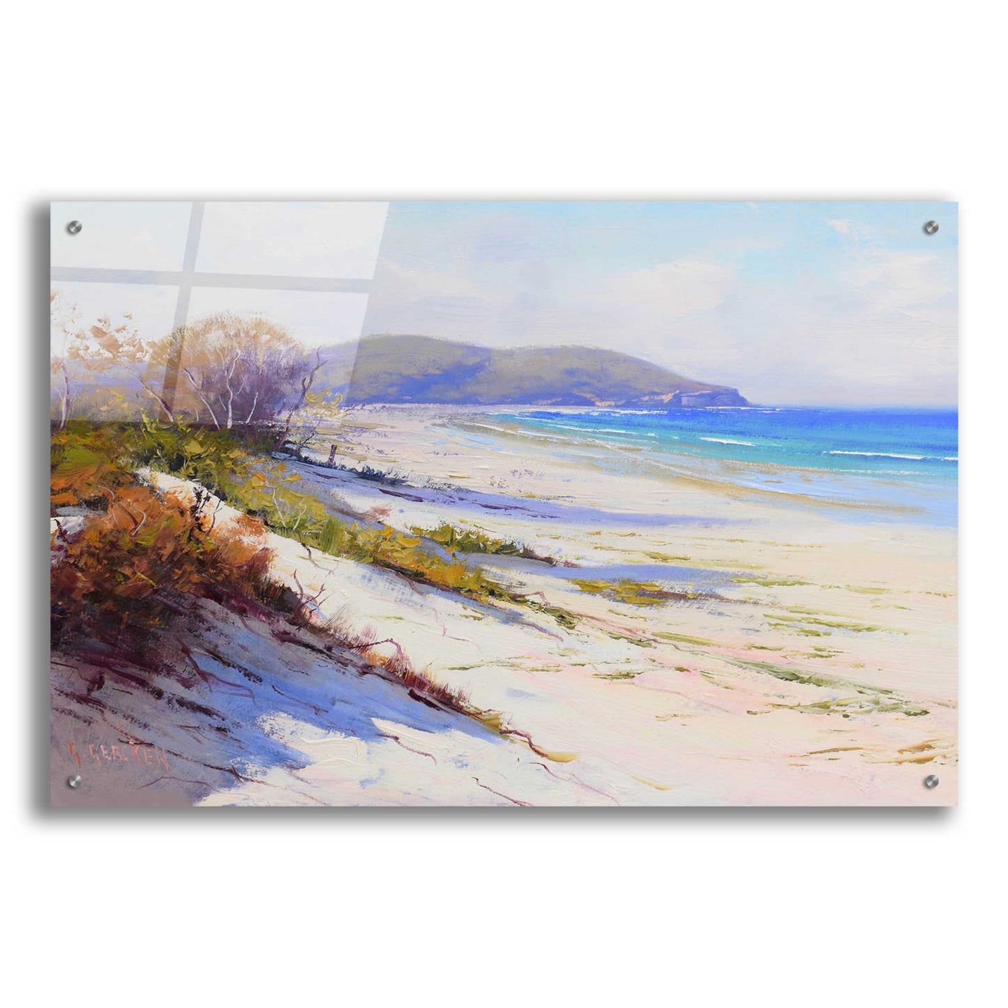 Epic Art 'Port Stephans Beach Sands' by Graham Gercken, Acrylic Glass Wall Art,36x24