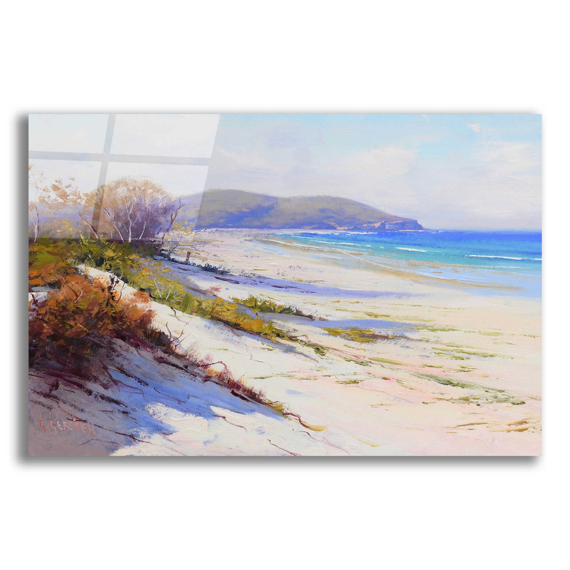 Epic Art 'Port Stephans Beach Sands' by Graham Gercken, Acrylic Glass Wall Art