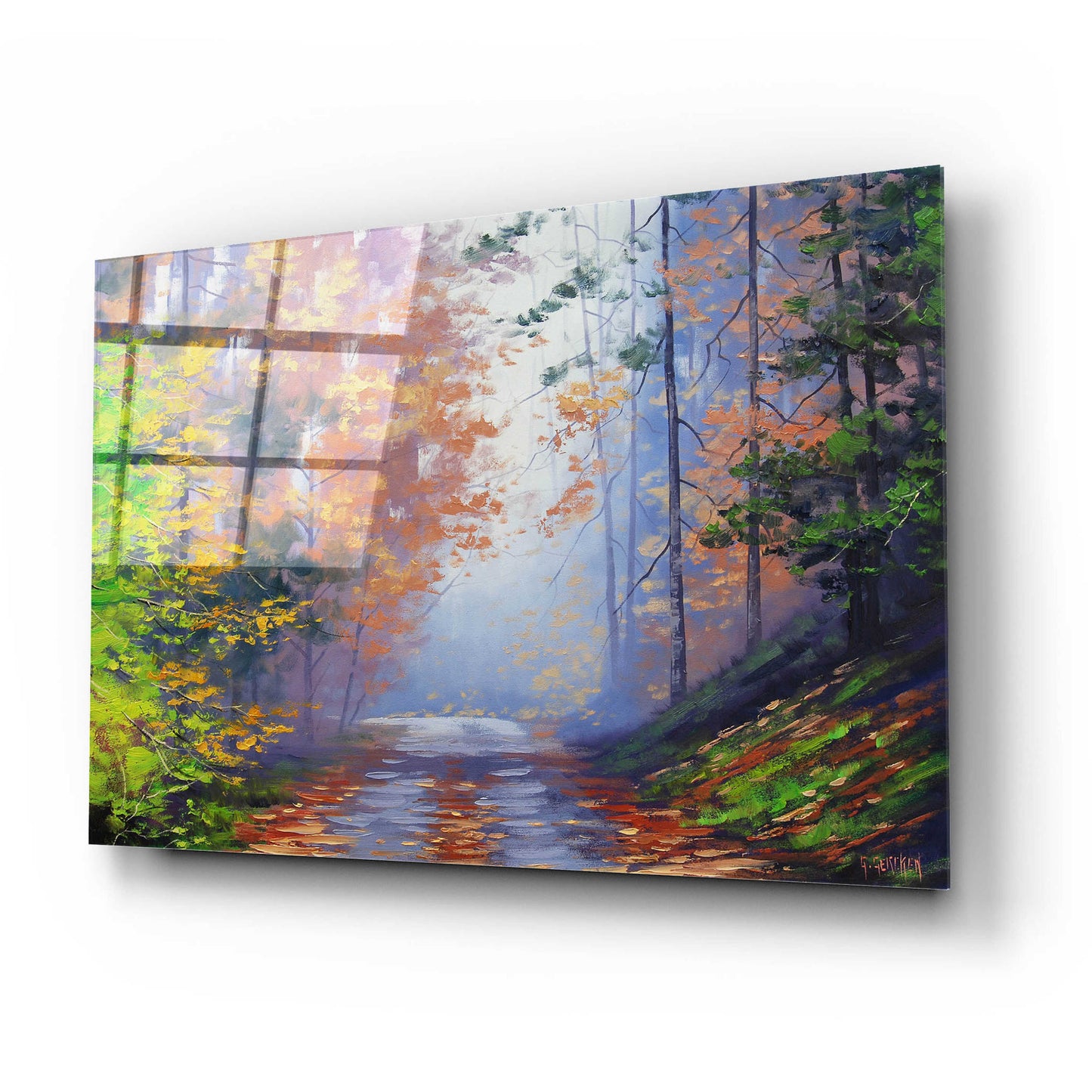 Epic Art 'Autumn Forest' by Graham Gercken, Acrylic Glass Wall Art,24x16