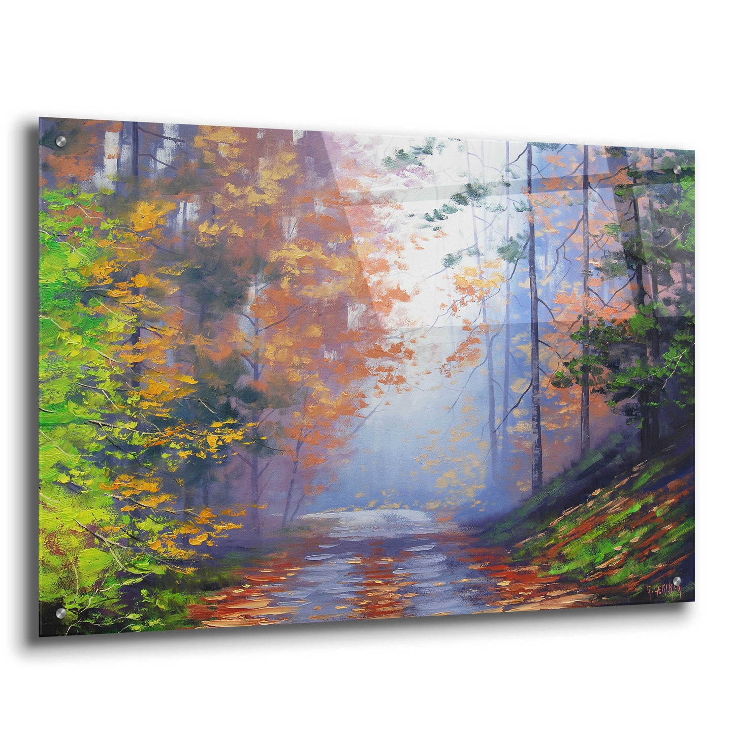 Epic Art 'Autumn Forest' by Graham Gercken, Acrylic Glass Wall Art,36x24