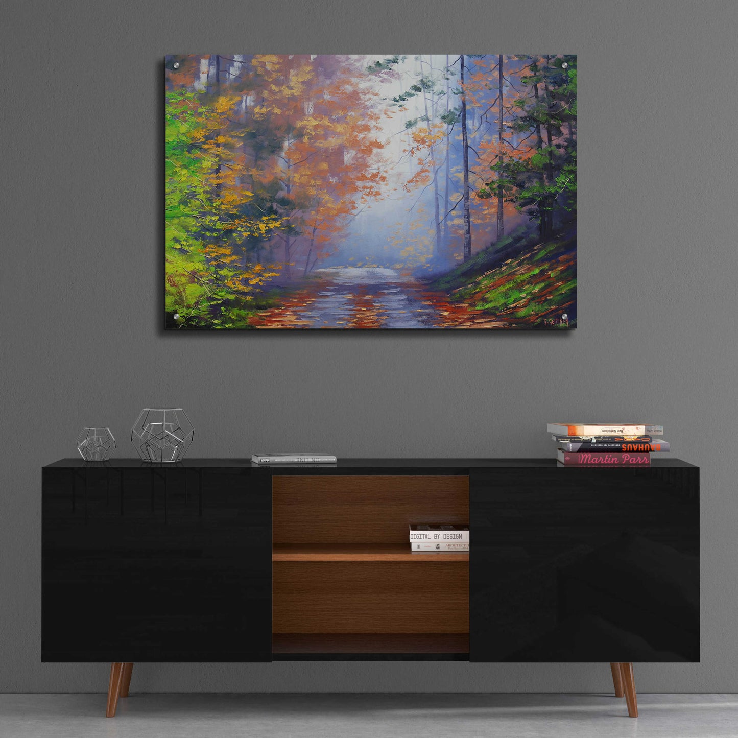 Epic Art 'Autumn Forest' by Graham Gercken, Acrylic Glass Wall Art,36x24