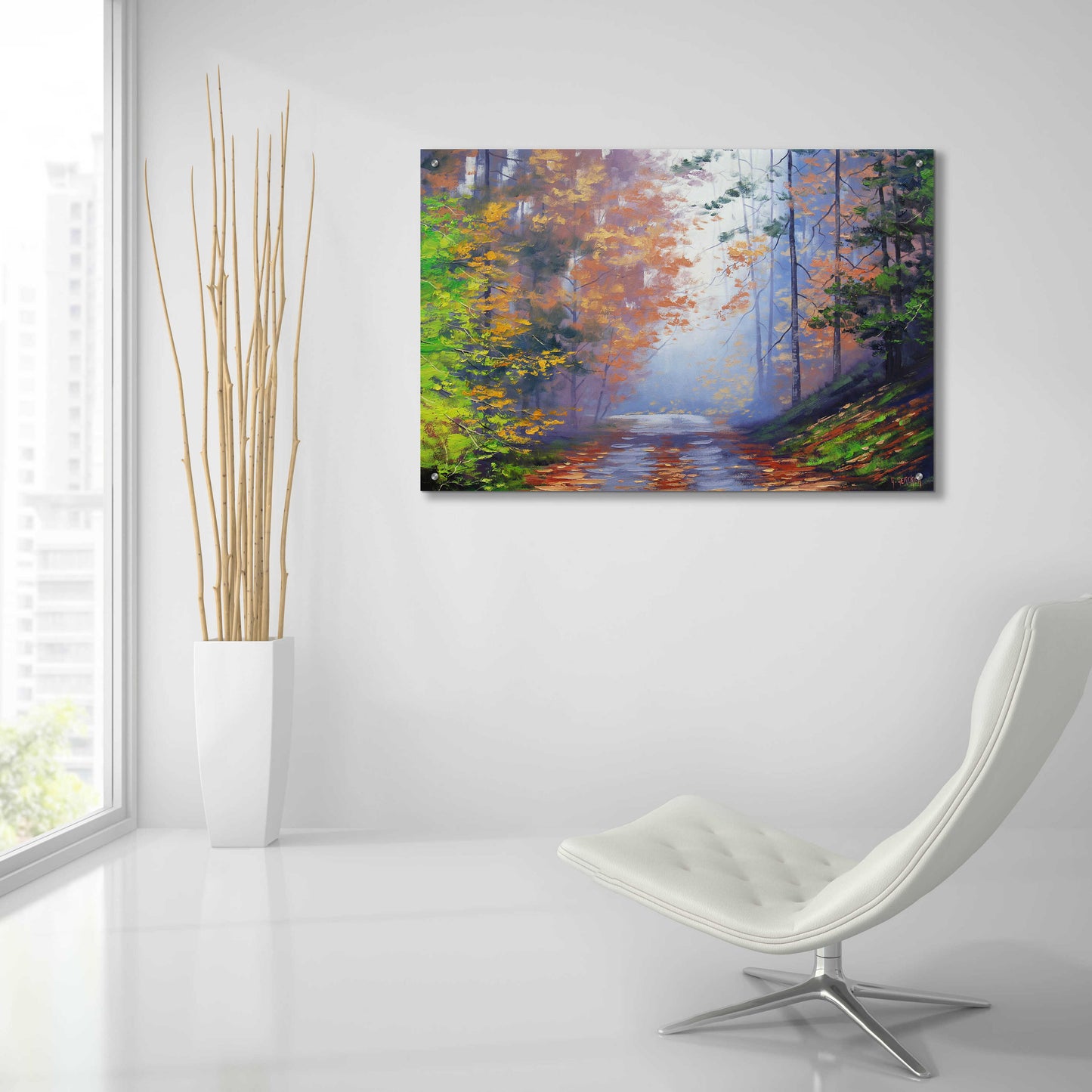 Epic Art 'Autumn Forest' by Graham Gercken, Acrylic Glass Wall Art,36x24