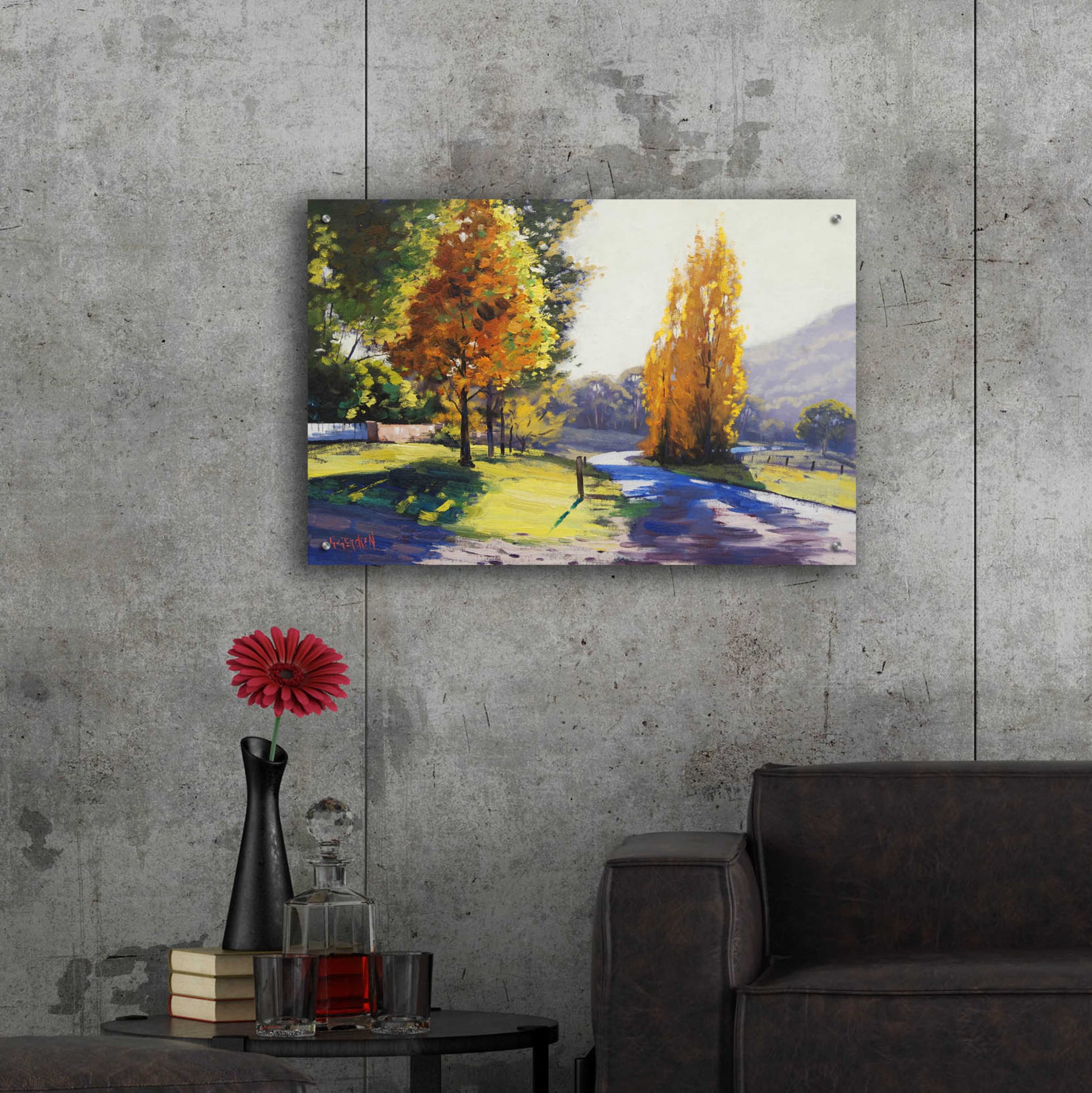 Epic Art 'Autumn Light' by Graham Gercken, Acrylic Glass Wall Art,36x24