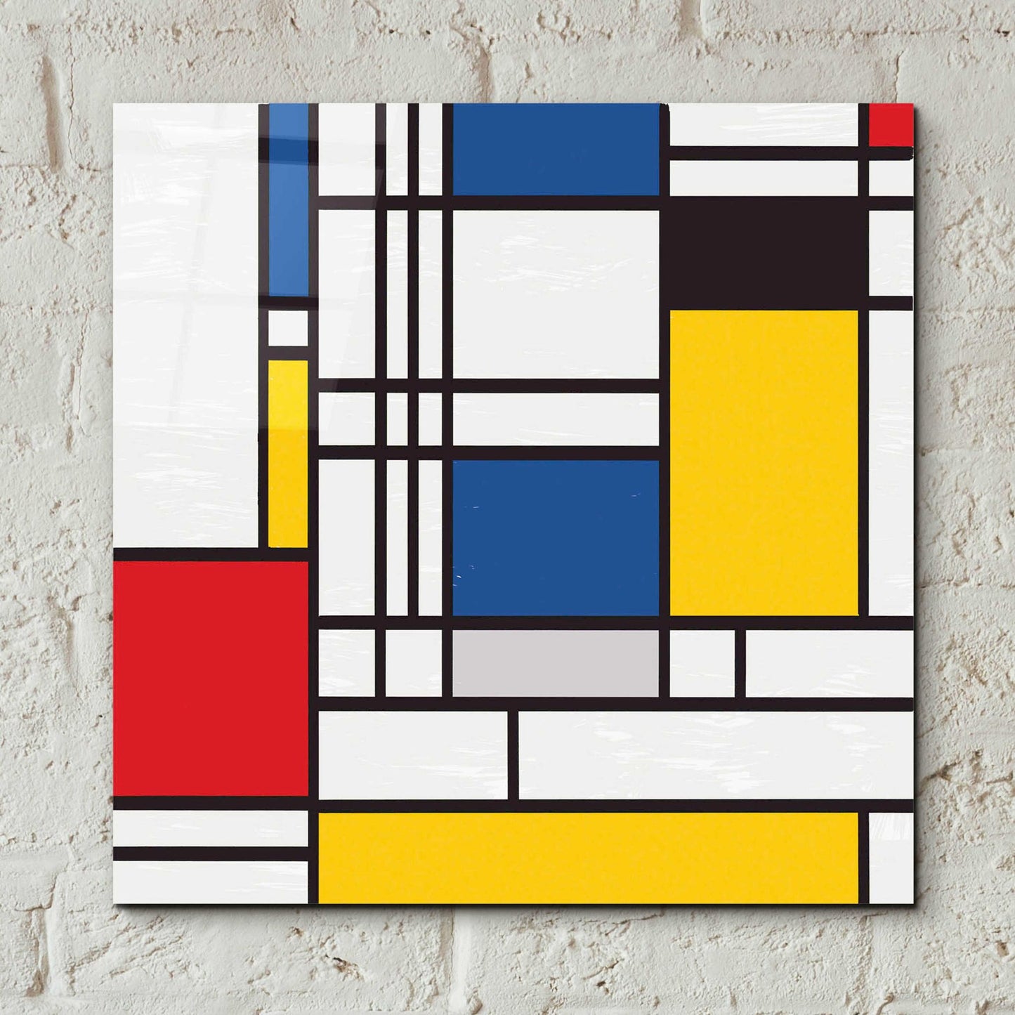 Epic Art 'Mondrian NFT2' by Epic Portfolio, Acrylic Glass Wall Art,12x12