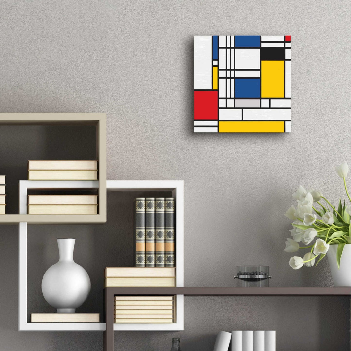 Epic Art 'Mondrian NFT2' by Epic Portfolio, Acrylic Glass Wall Art,12x12