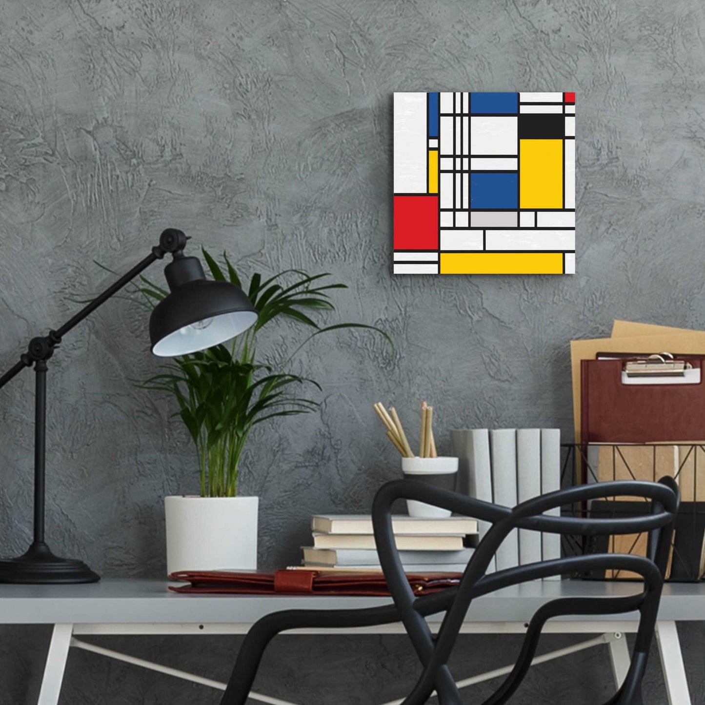 Epic Art 'Mondrian NFT2' by Epic Portfolio, Acrylic Glass Wall Art,12x12