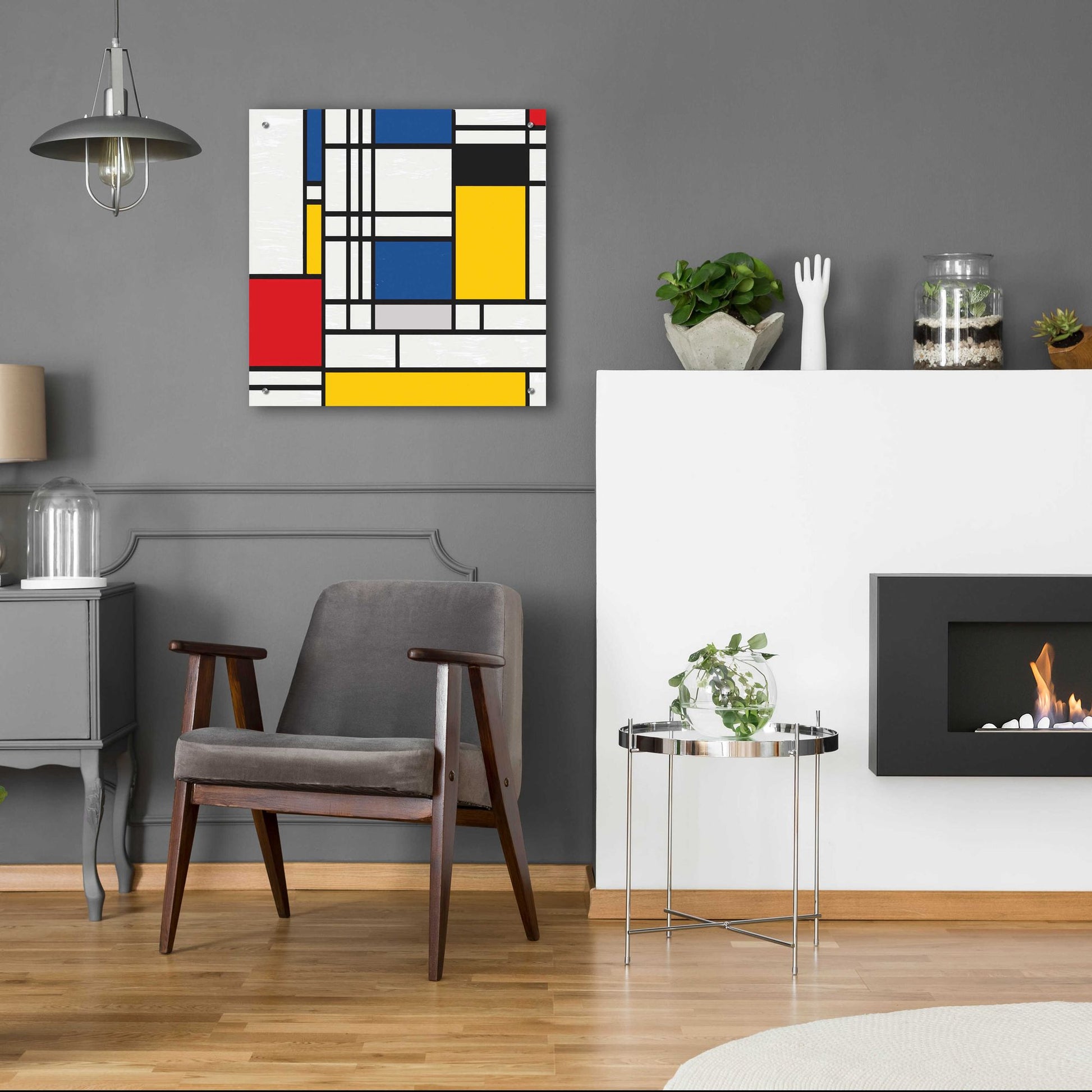 Epic Art 'Mondrian NFT2' by Epic Portfolio, Acrylic Glass Wall Art,24x24