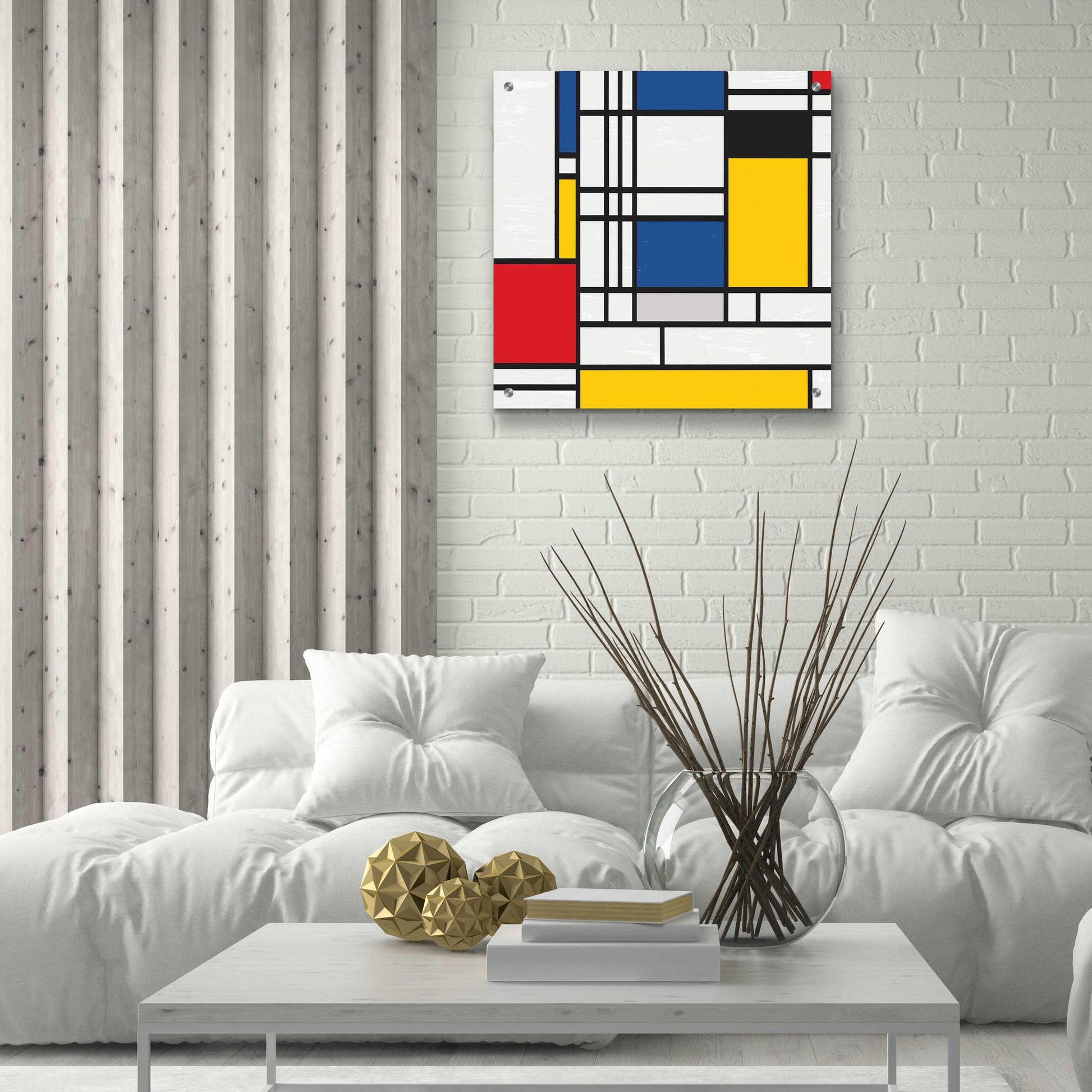 Epic Art 'Mondrian NFT2' by Epic Portfolio, Acrylic Glass Wall Art,24x24