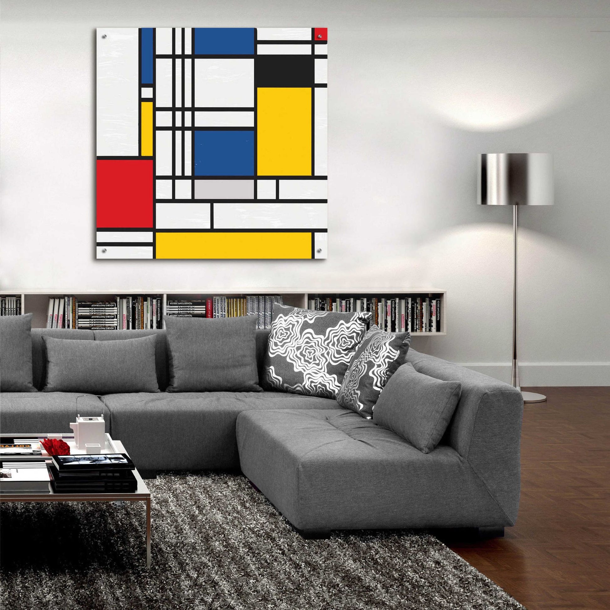 Epic Art 'Mondrian NFT2' by Epic Portfolio, Acrylic Glass Wall Art,36x36