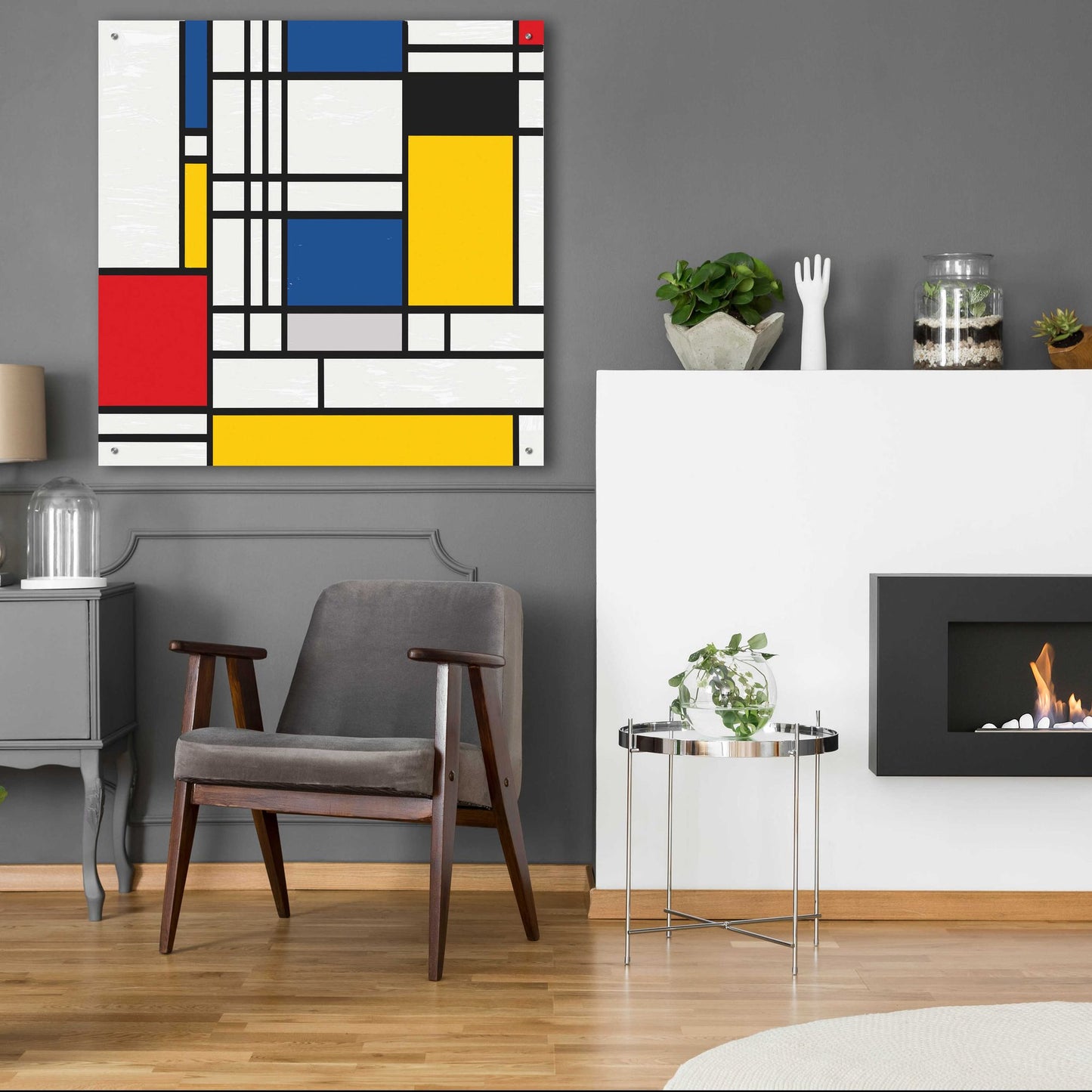 Epic Art 'Mondrian NFT2' by Epic Portfolio, Acrylic Glass Wall Art,36x36