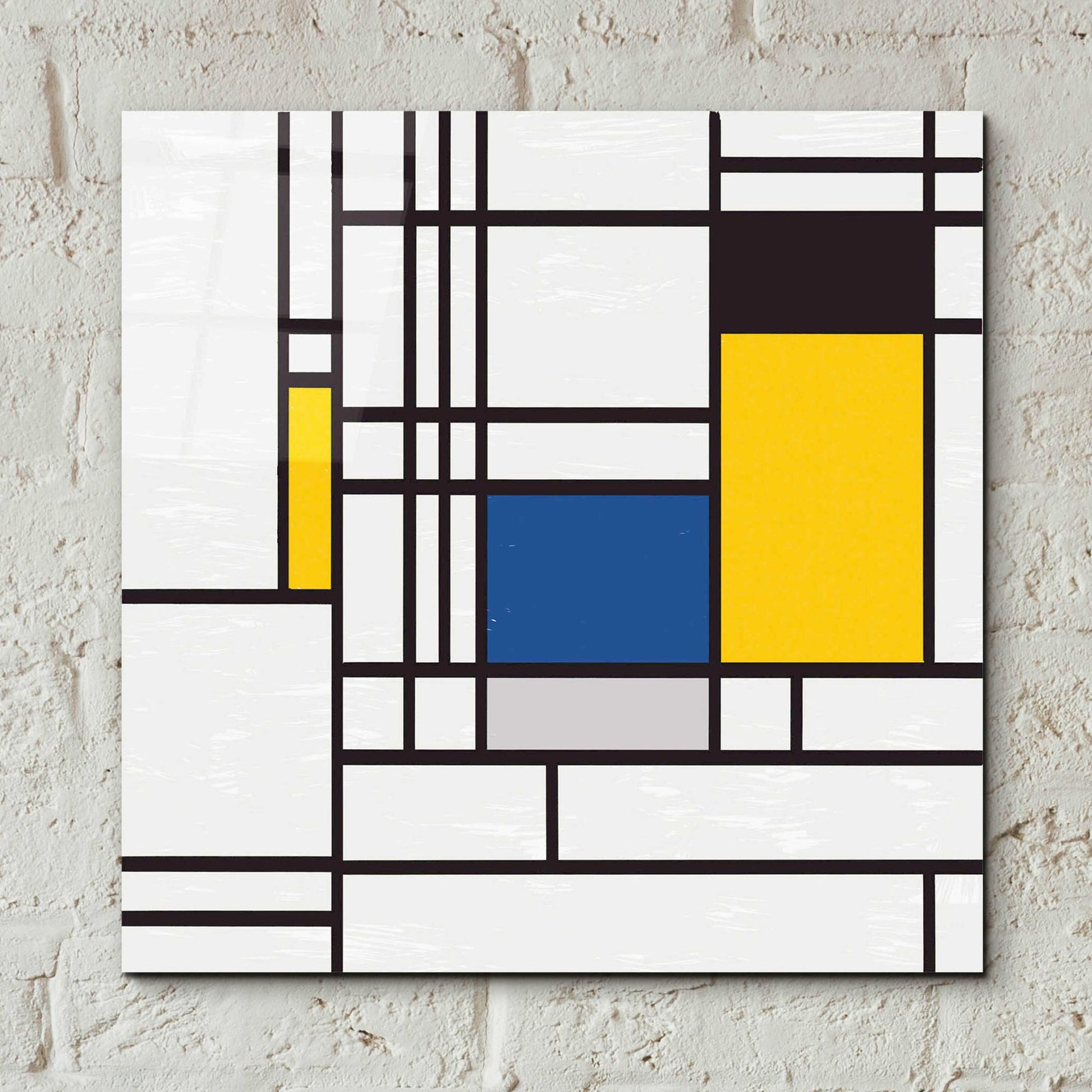 Epic Art 'Mondrian NFT3' by Epic Portfolio, Acrylic Glass Wall Art,12x12