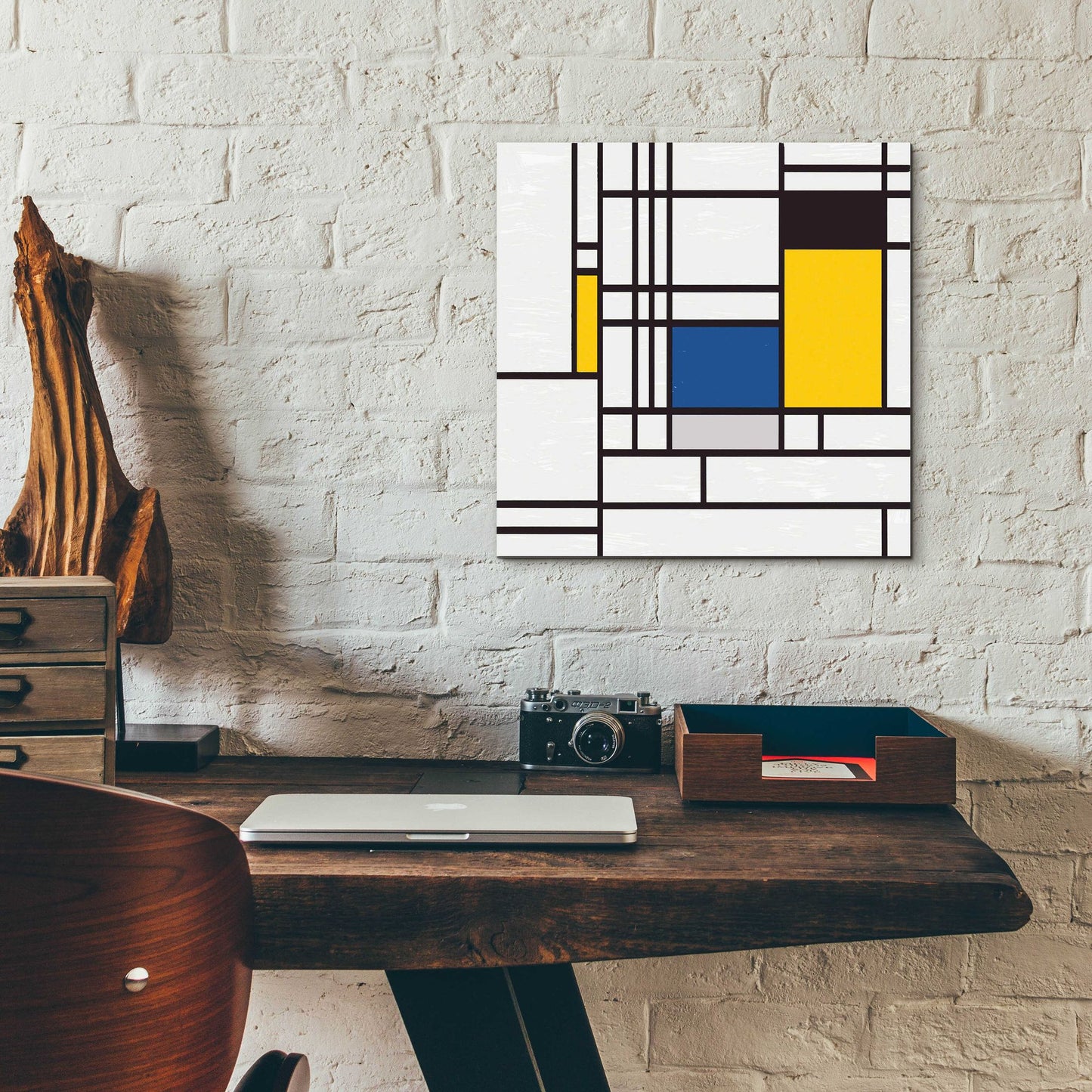 Epic Art 'Mondrian NFT3' by Epic Portfolio, Acrylic Glass Wall Art,12x12