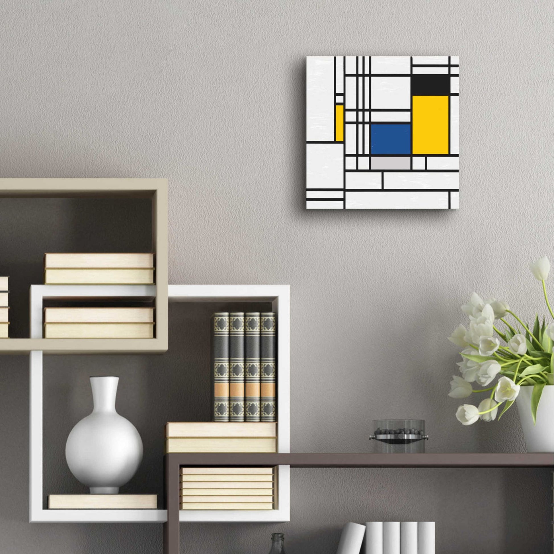 Epic Art 'Mondrian NFT3' by Epic Portfolio, Acrylic Glass Wall Art,12x12