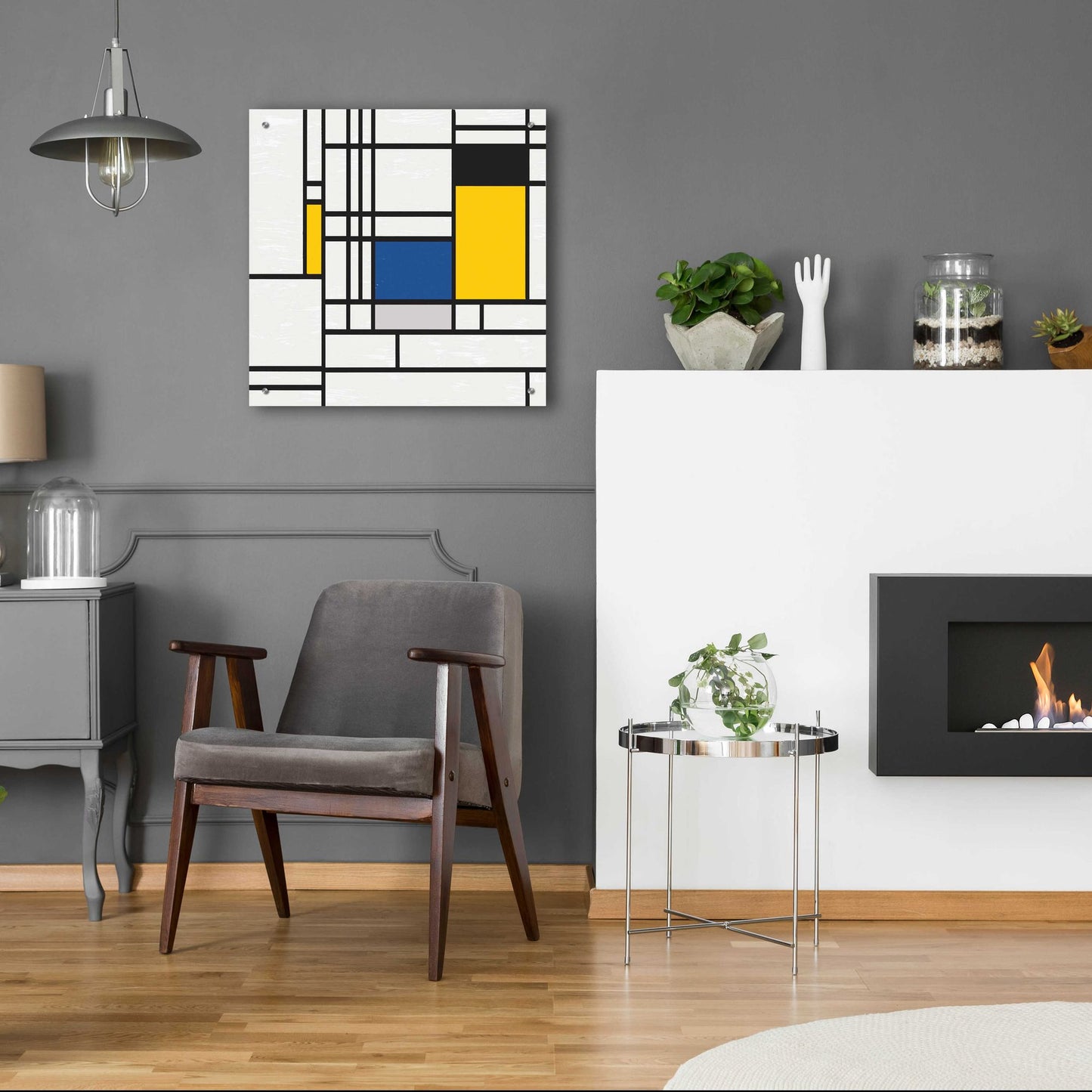 Epic Art 'Mondrian NFT3' by Epic Portfolio, Acrylic Glass Wall Art,24x24